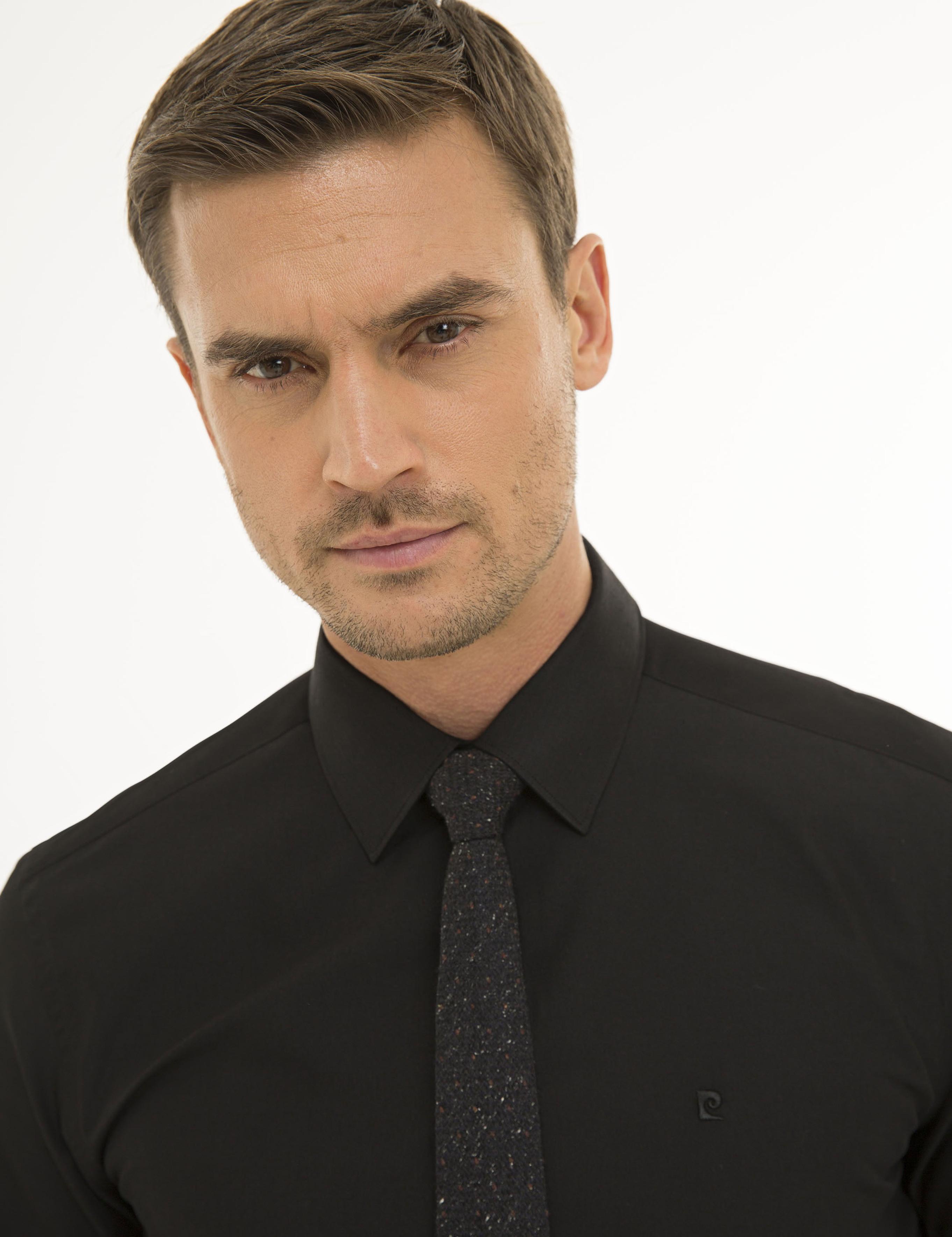 Siyah Regular Fit Basic Gömlek