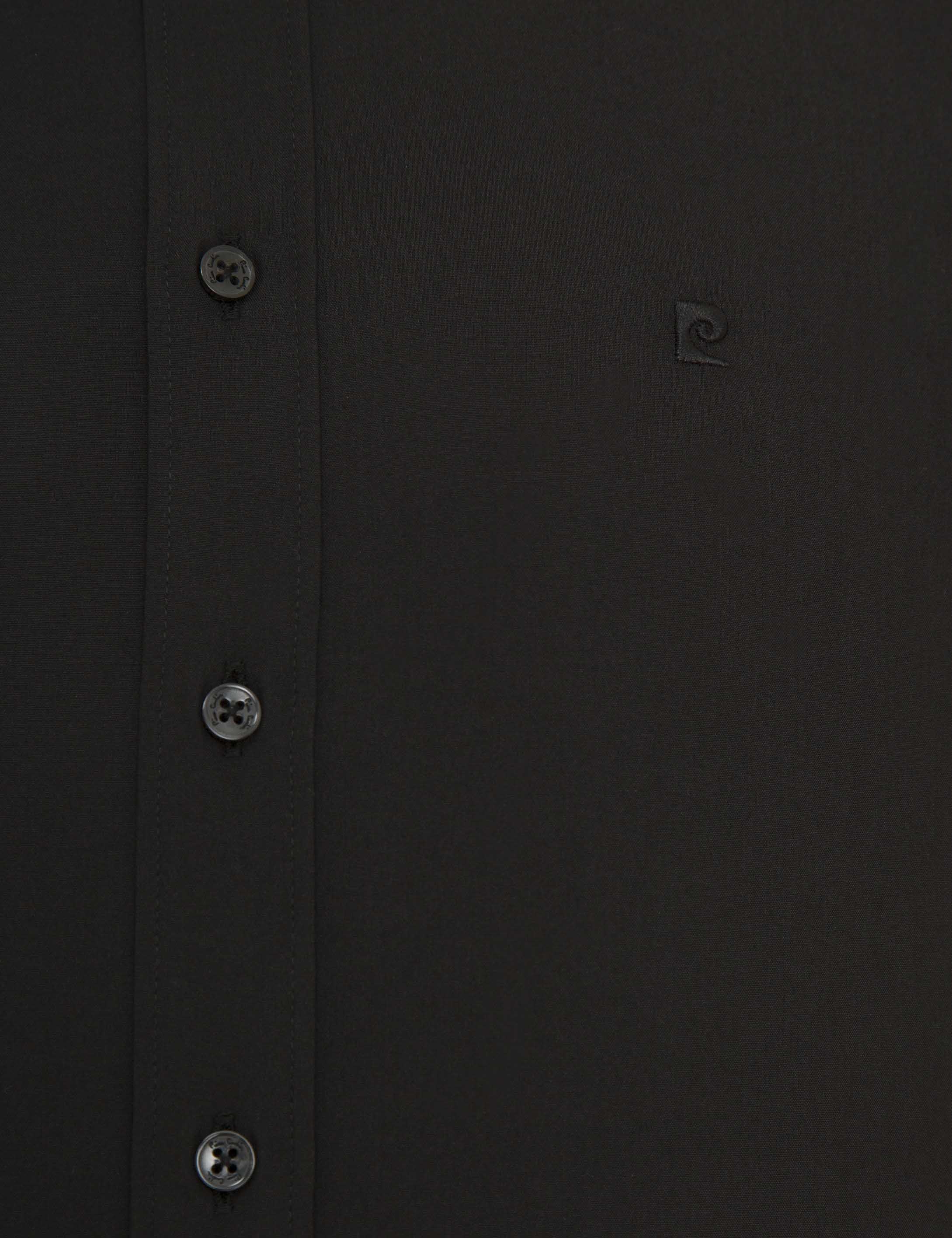 Siyah Regular Fit Basic Gömlek - 50233544037