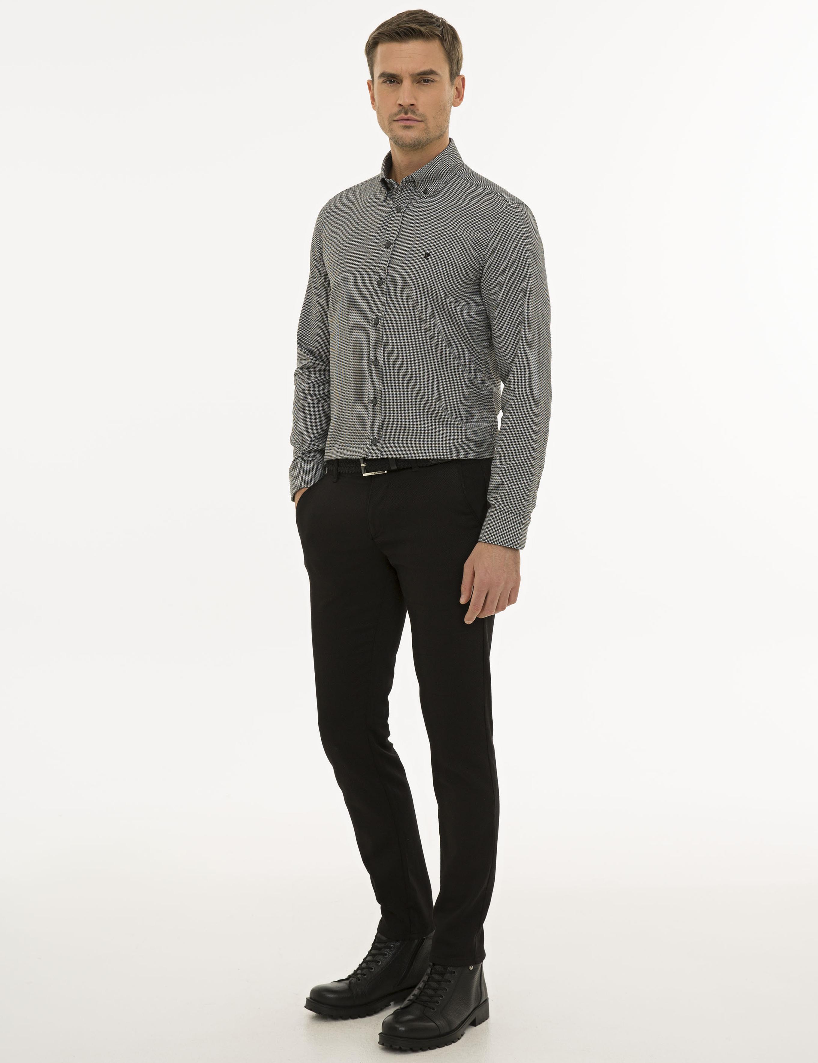 Siyah Slim Fit Gömlek