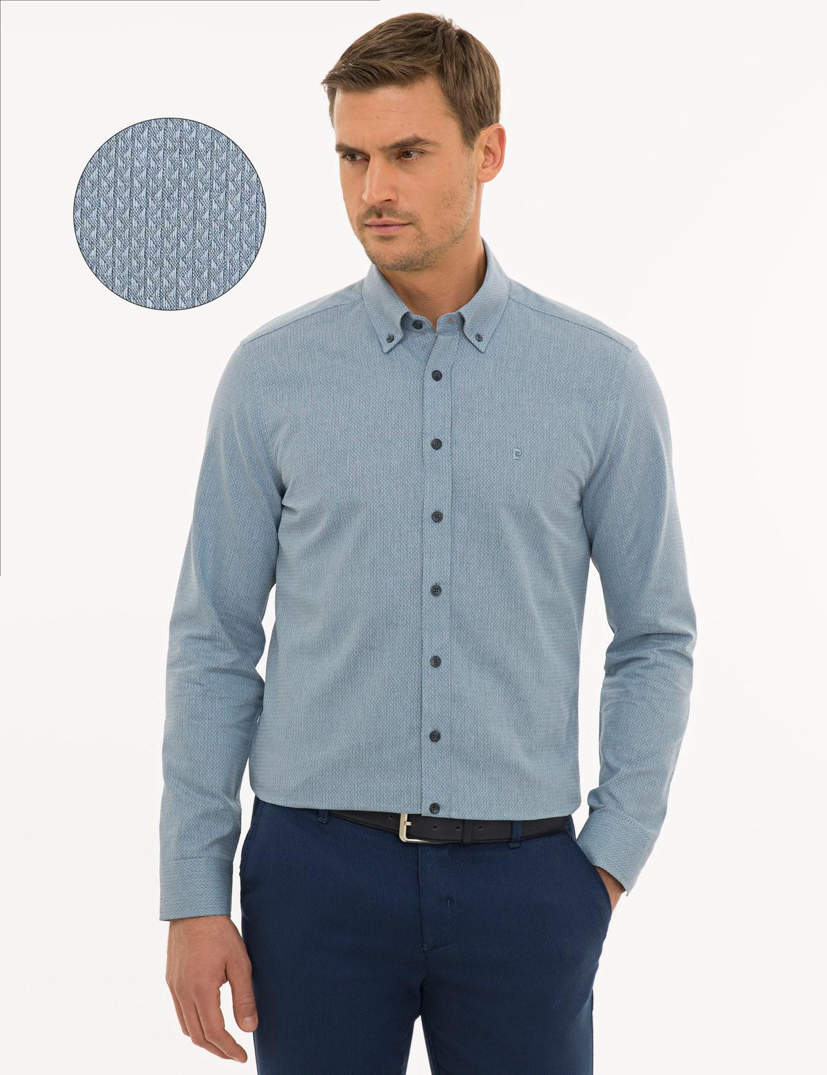 Lacivert Slim Fit Gömlek