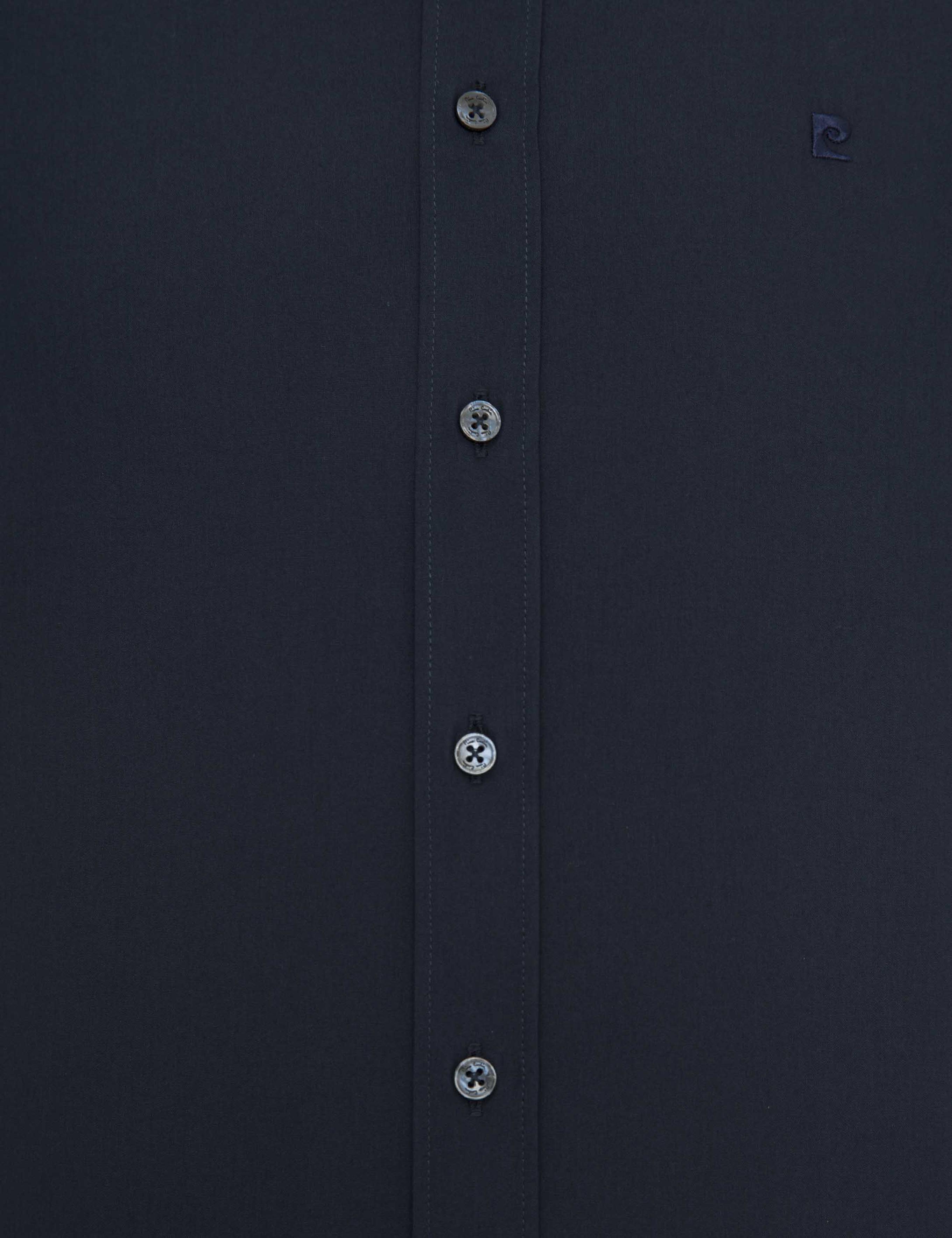 Lacivert Regular Fit Basic Gömlek