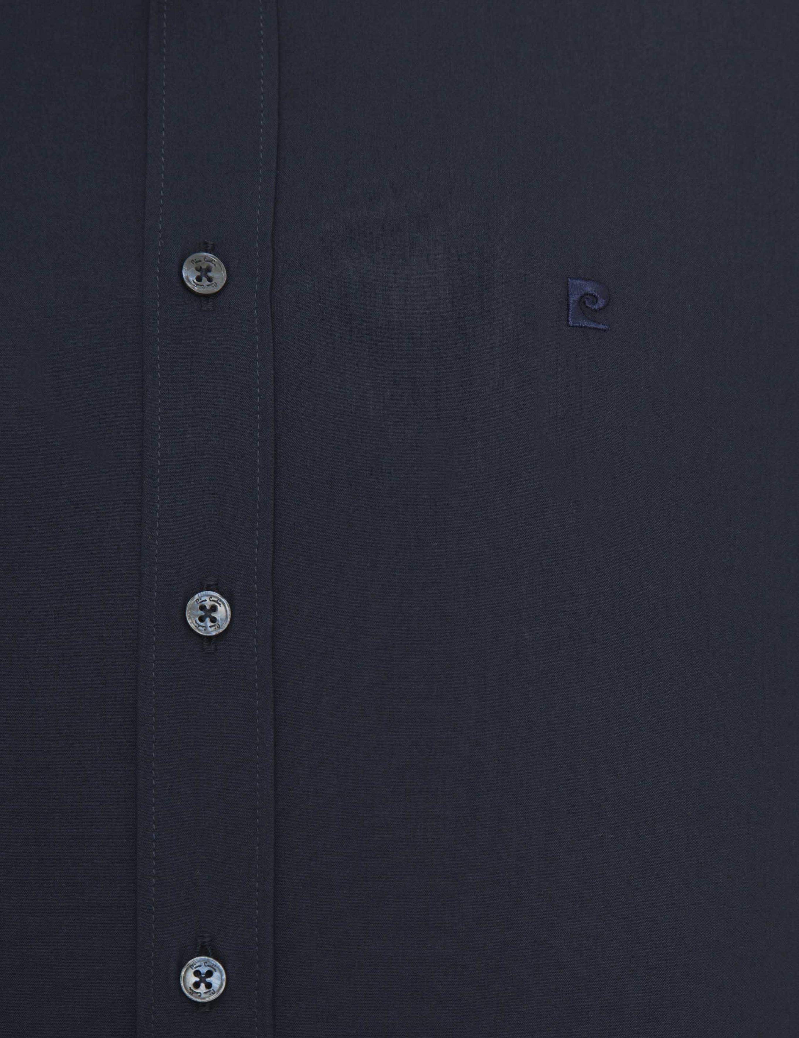 Lacivert Regular Fit Basic Gömlek