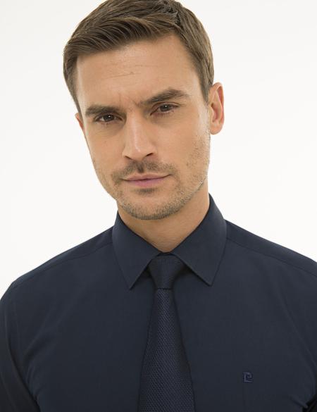 Lacivert Regular Fit Basic Gömlek - 50233544028