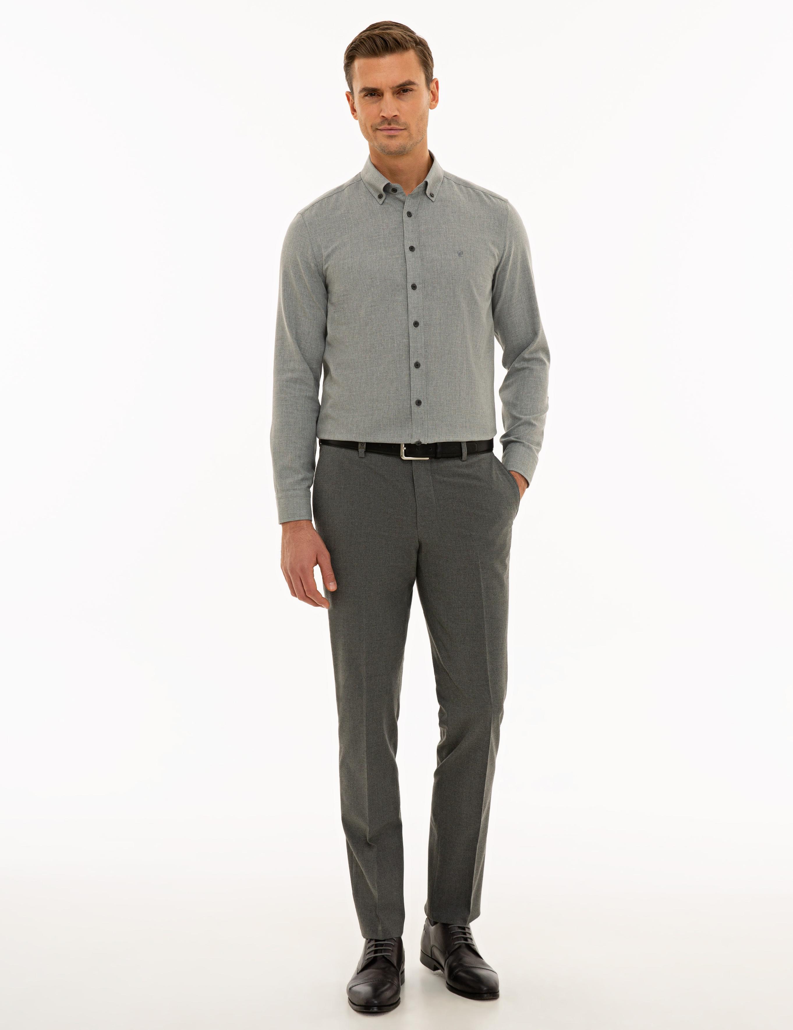 Gri Slim Fit Pantolon