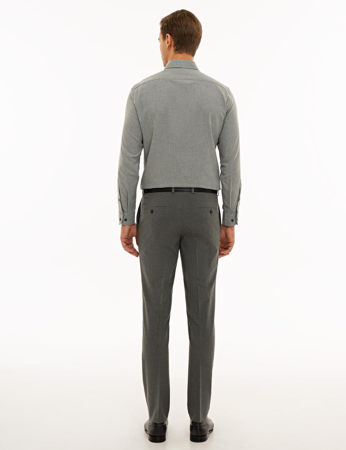 Gri Slim Fit Pantolon - 50226626078