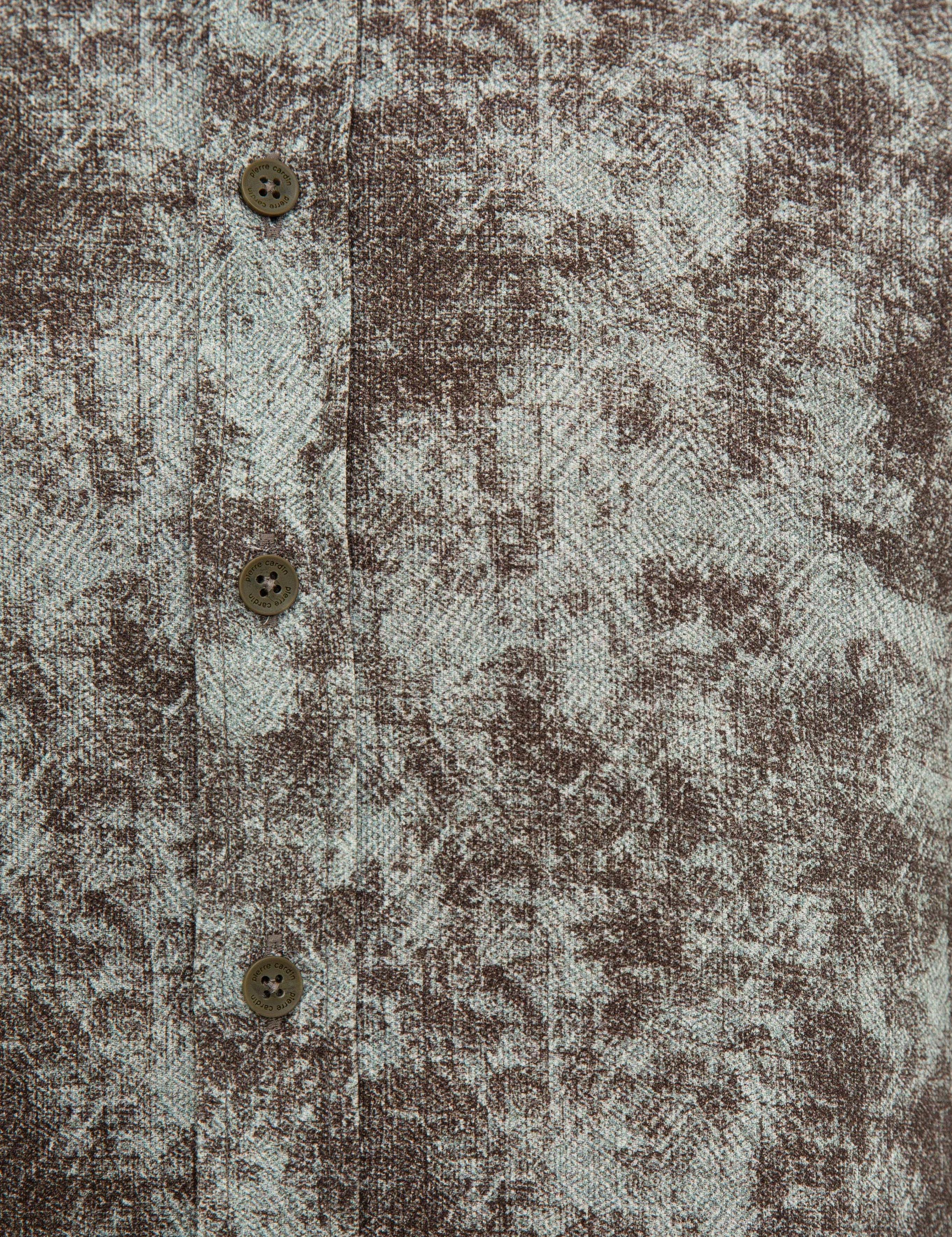 Haki Slim Fit Uzun Kollu Gömlek