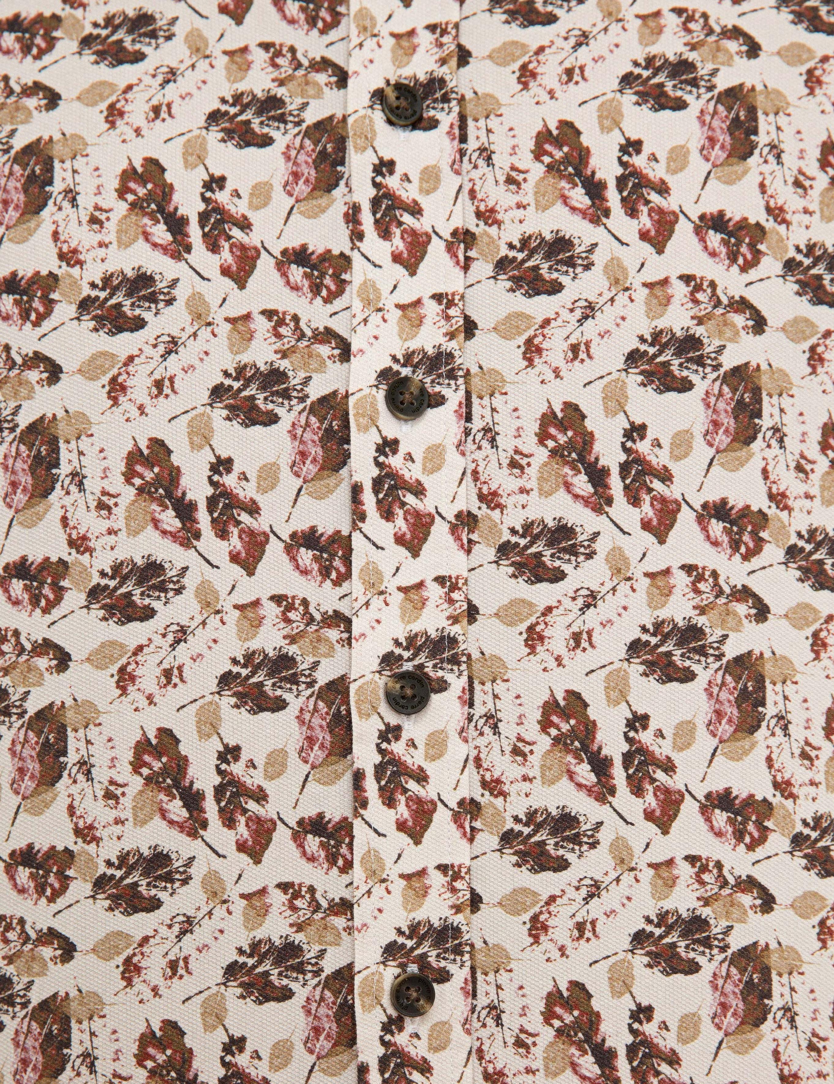 Açık Kahverengi Slim Fit Uzun Kollu Gömlek