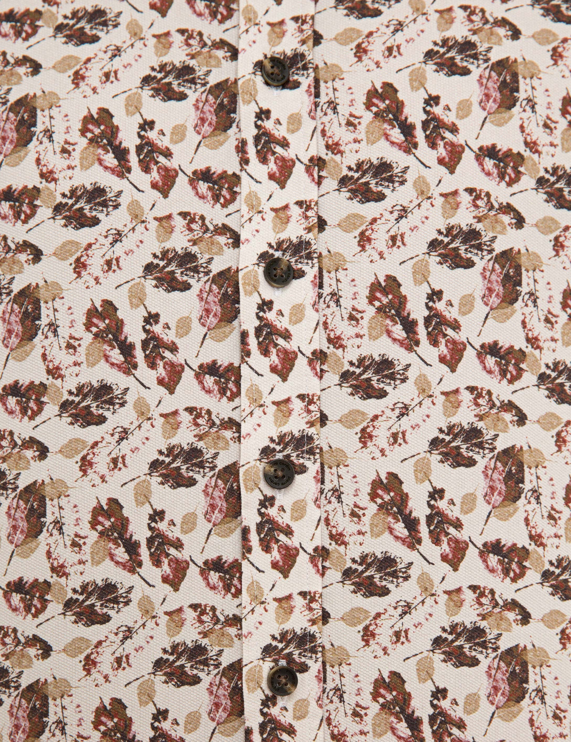 Açık Kahverengi Slim Fit Uzun Kollu Gömlek