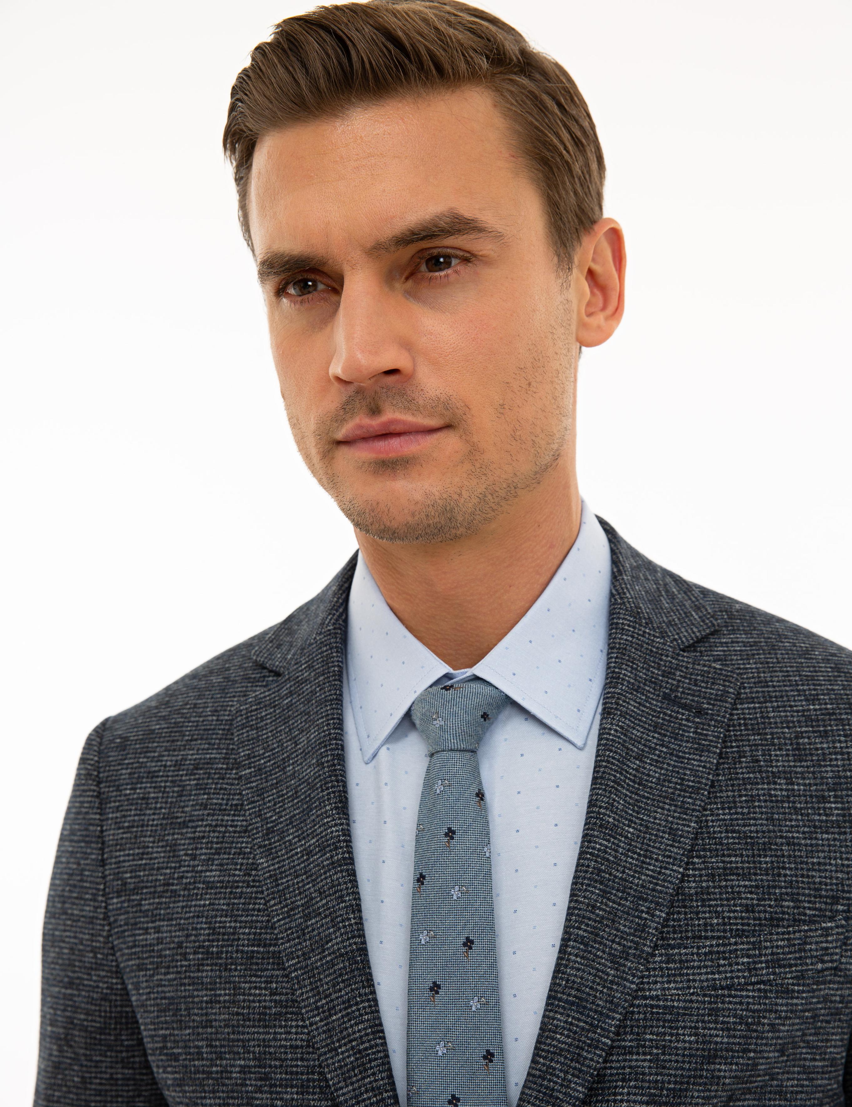 Lacivert Slim Fit Ceket