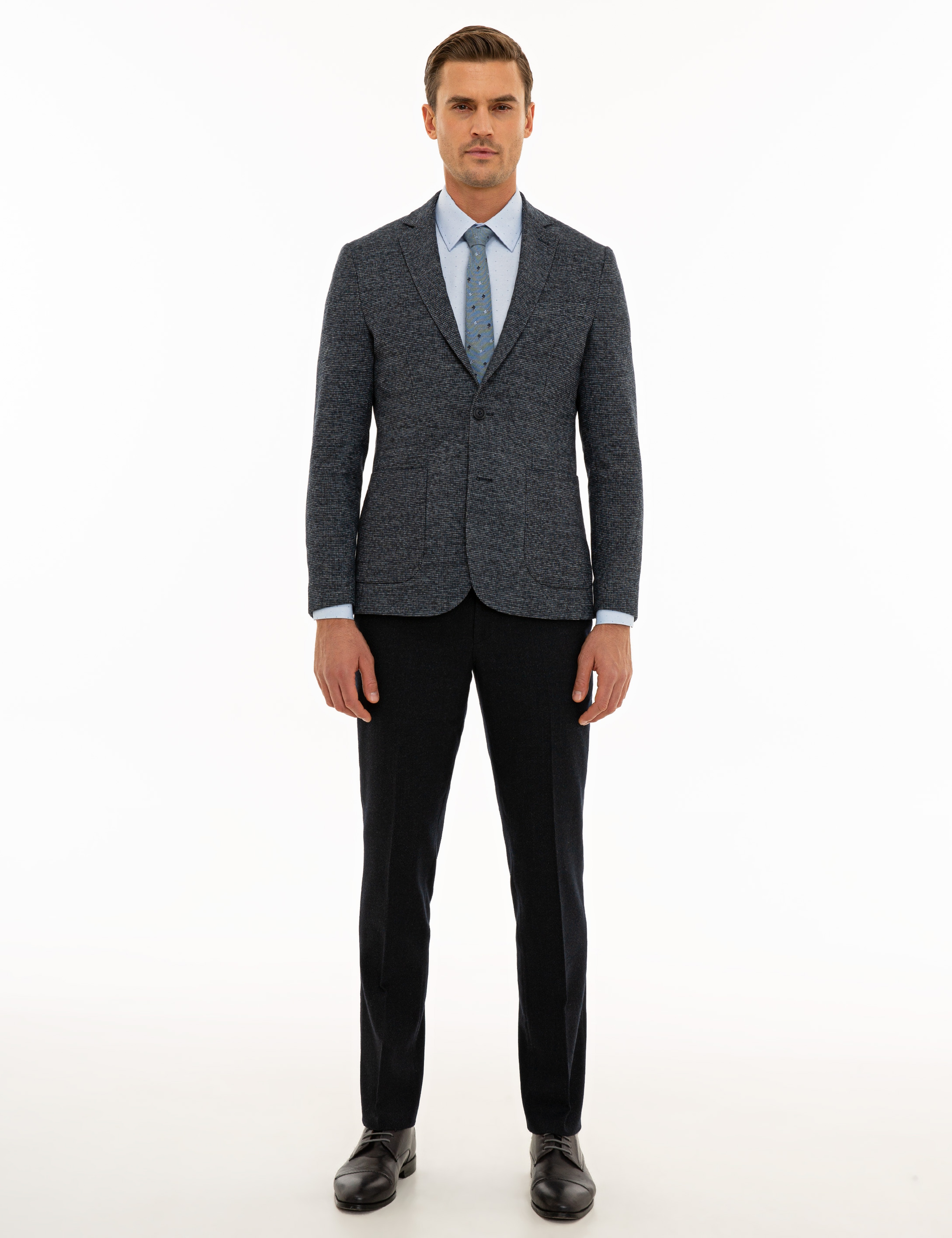 Lacivert Slim Fit Ceket - Image 5