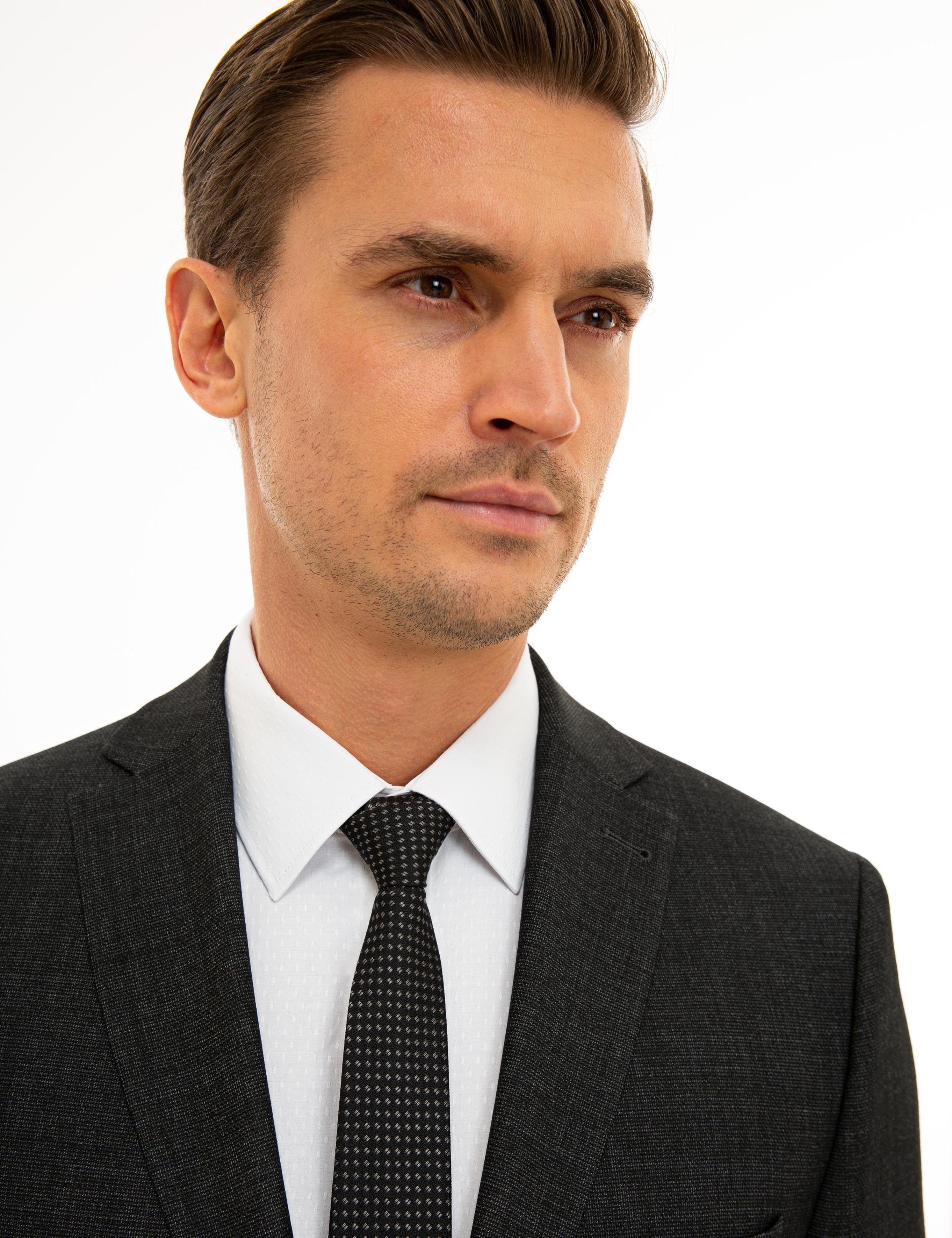 Antrasit Slim Fit Takım Elbise