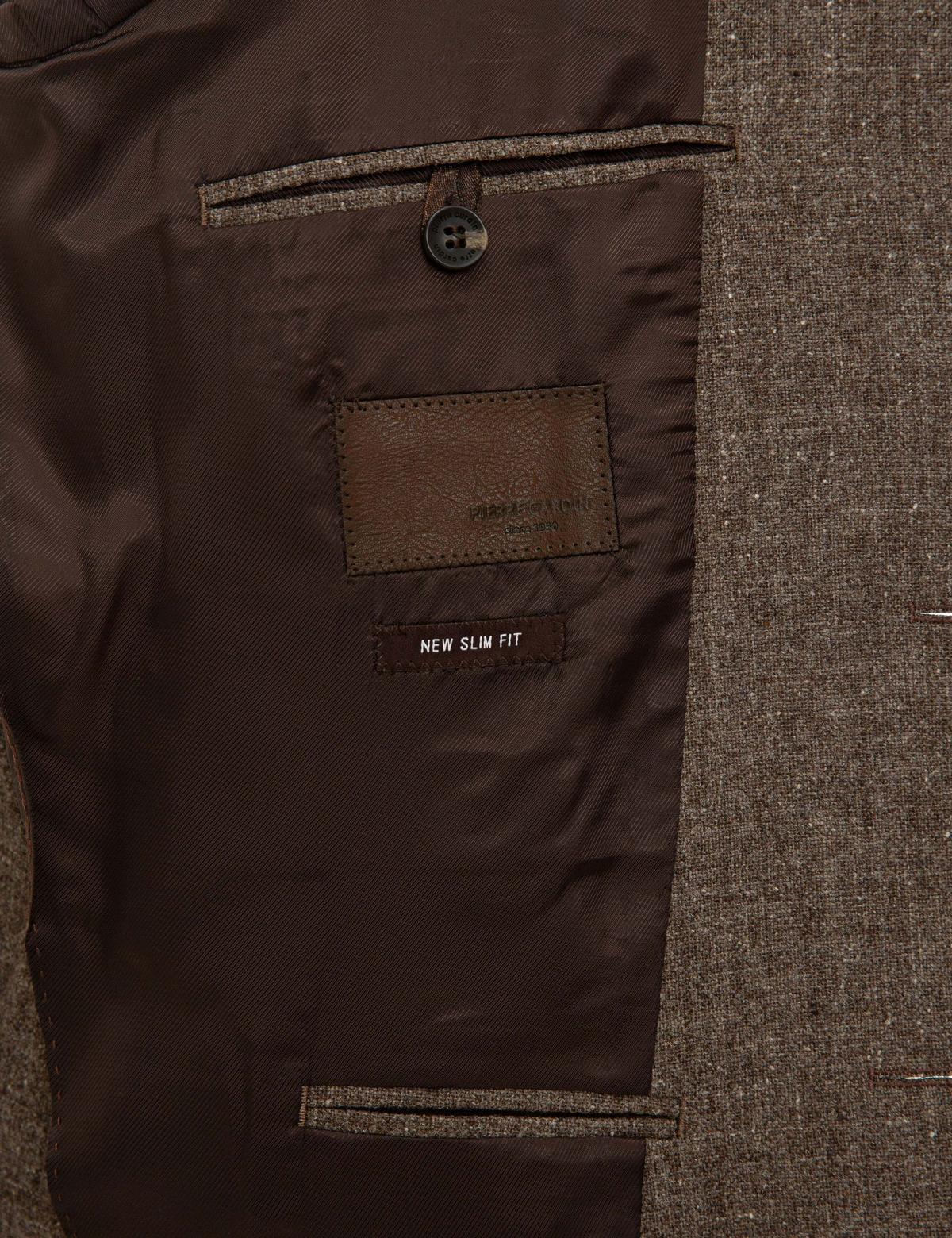 Kahverengi Ex. Slim Fit Ceket - 50227204044