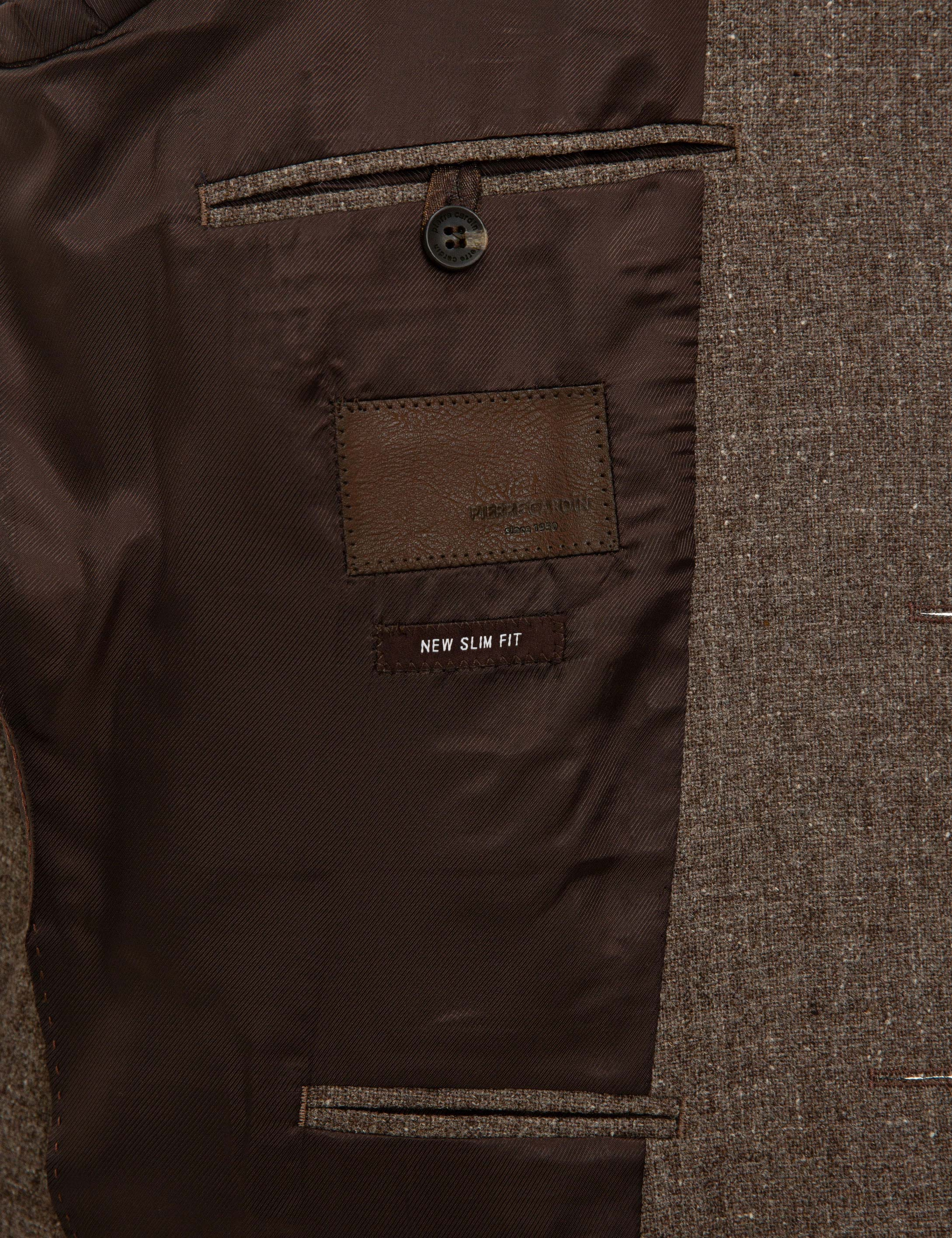 Kahverengi Ex. Slim Fit Ceket - Image 6