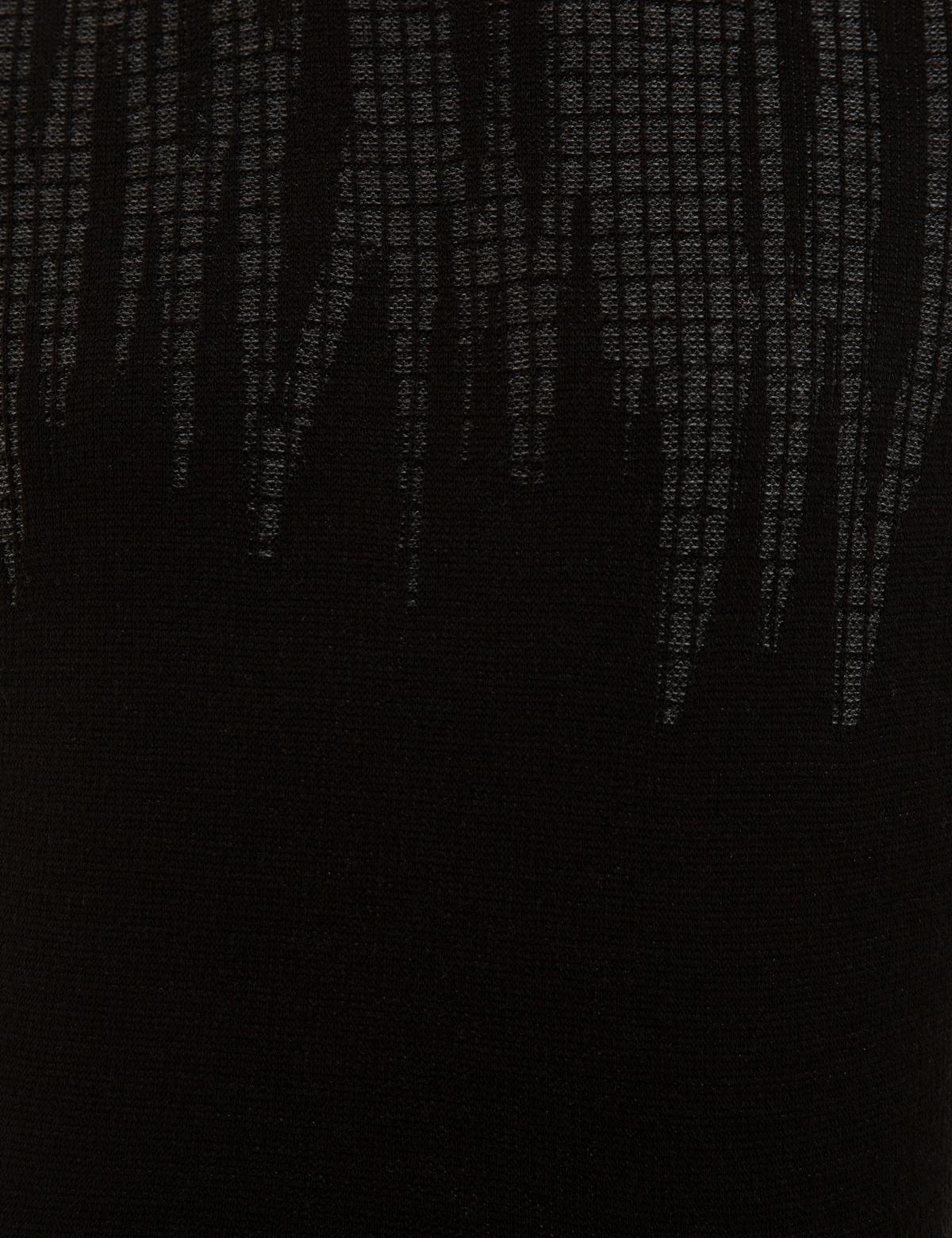 Siyah Slim Fit Bisiklet Yaka Triko Kazak - 50227828033