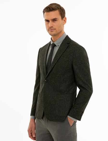 Haki Ex. Slim Fit Ceket - 50229110146