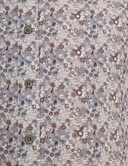 Gri Slim Fit Uzun Kollu Gömlek - 50227469002