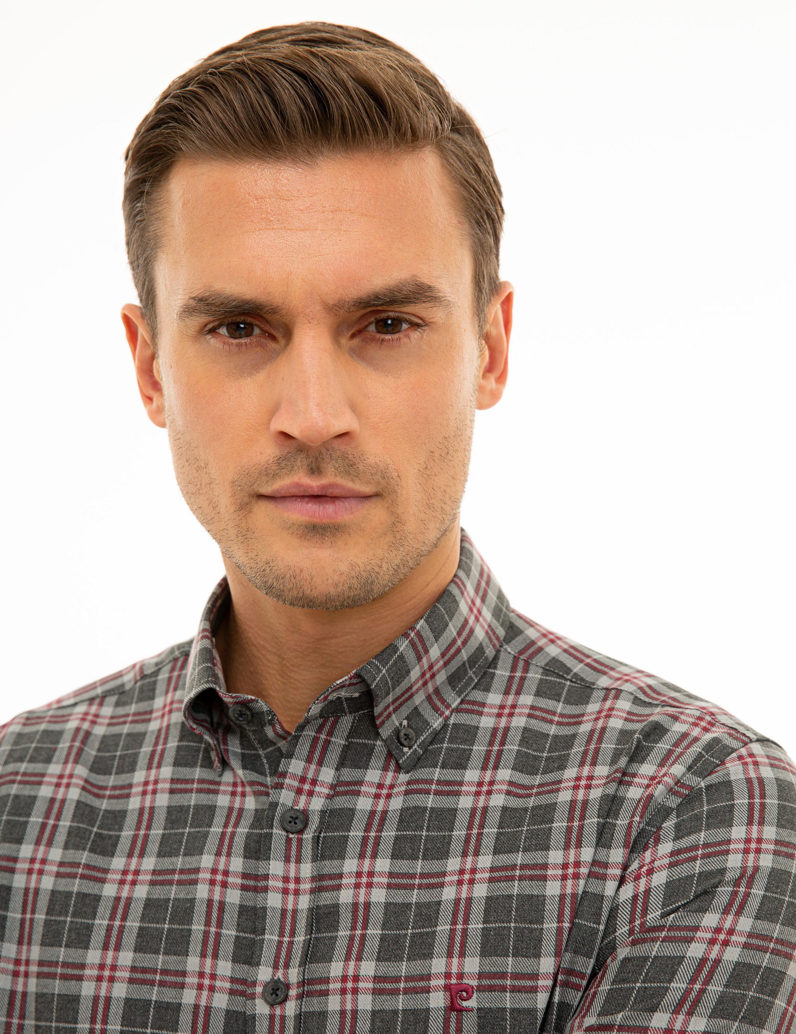 Antrasit Slim Fit Gömlek