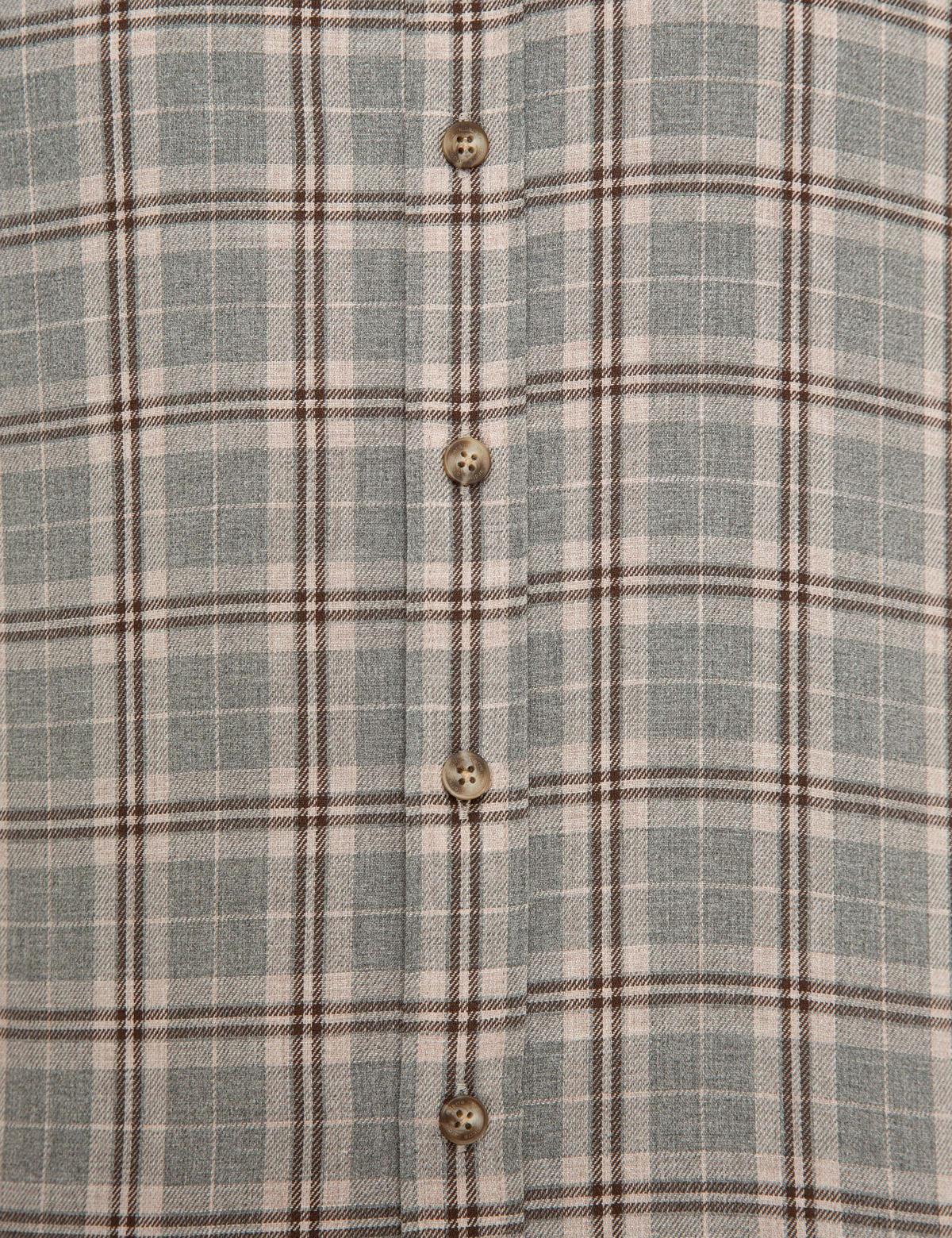 Kahverengi Slim Fit Gömlek - 50233524011