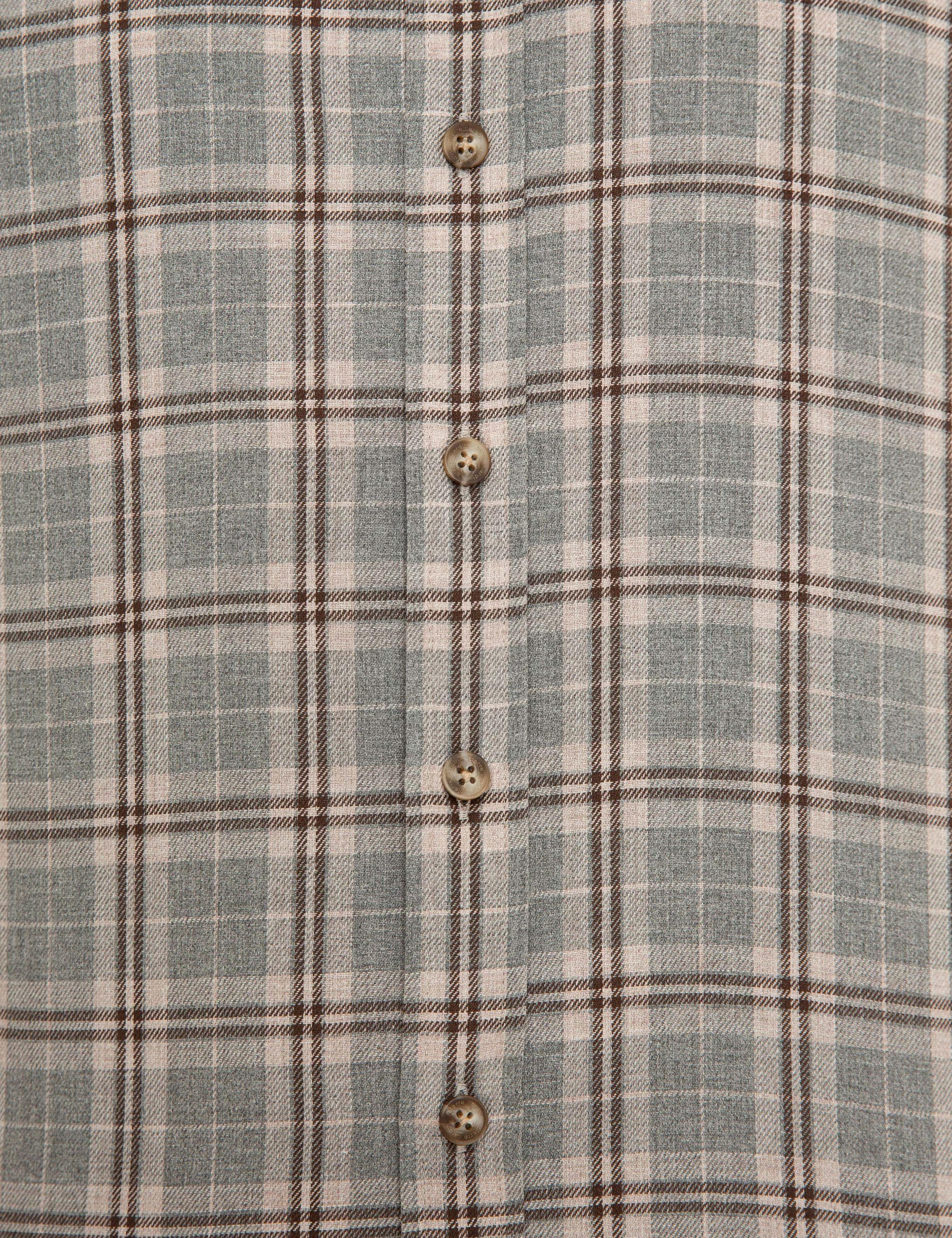 Kahverengi Slim Fit Gömlek