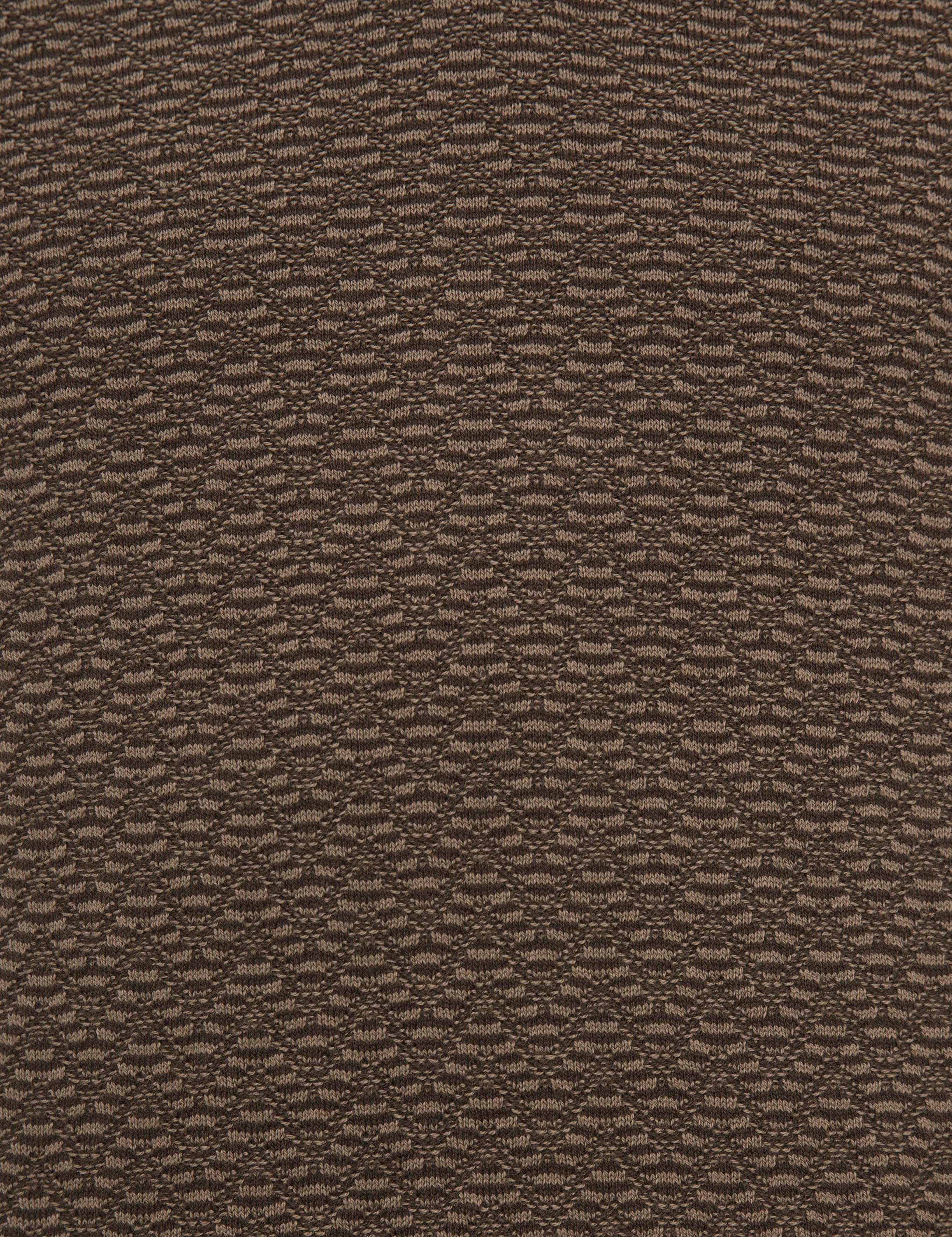 Koyu Kahverengi Slim Fit Triko Kazak