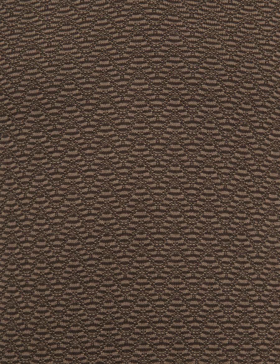 Koyu Kahverengi Slim Fit Kazak