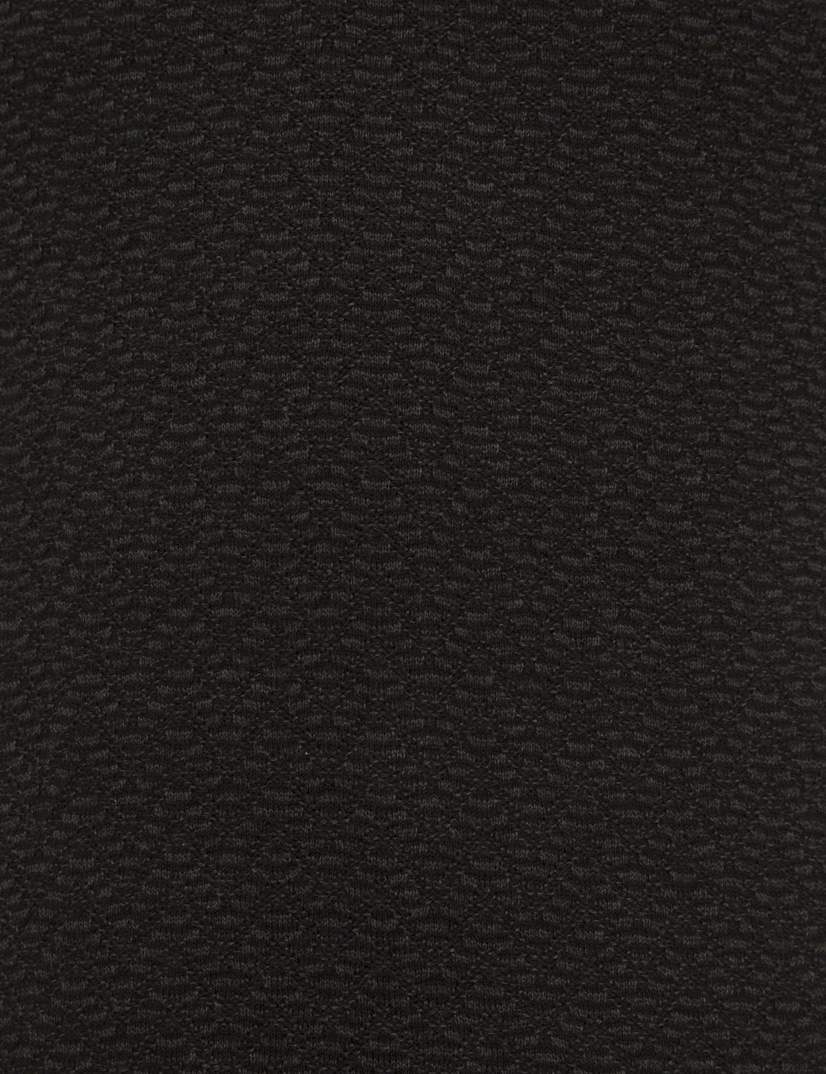 Siyah Slim Fit V Yaka Triko Kazak - 50233718027