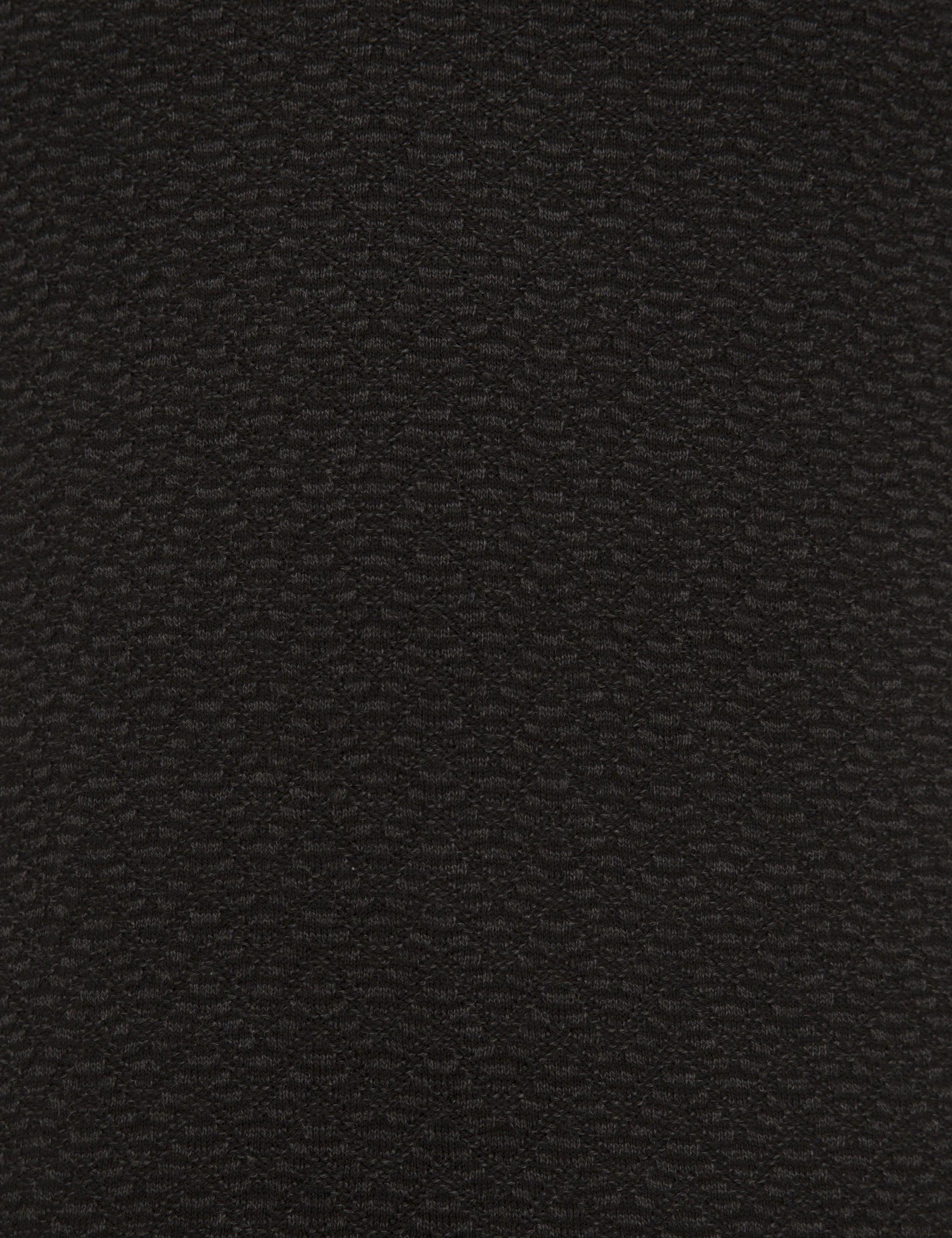 Siyah Slim Fit V Yaka Triko Kazak