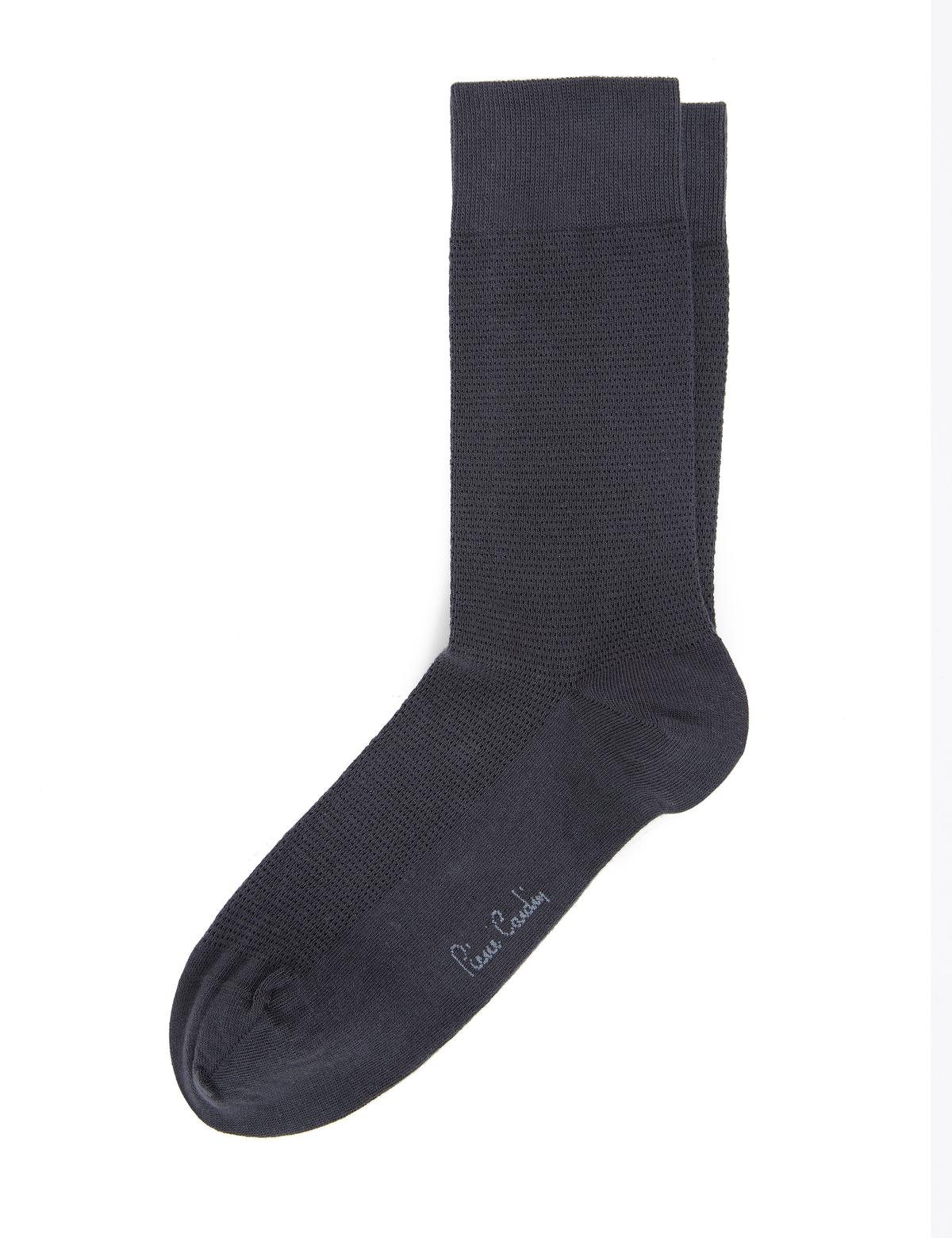 Erkek Antrasit Düz Soket Çorap - 50234404002