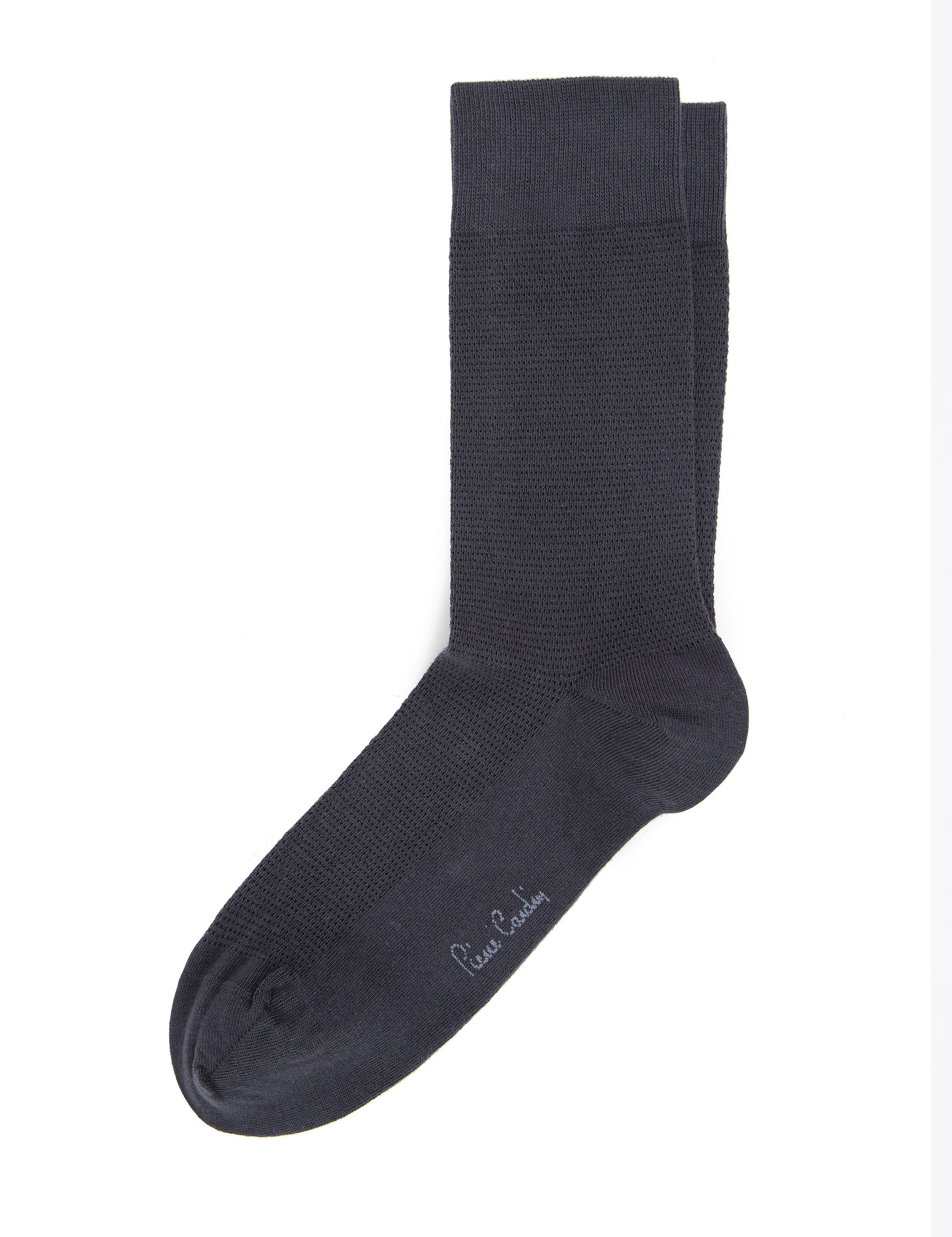 Erkek Antrasit Düz Soket Çorap