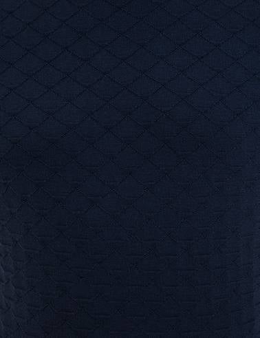 Lacivert Slim Fit Triko Kazak