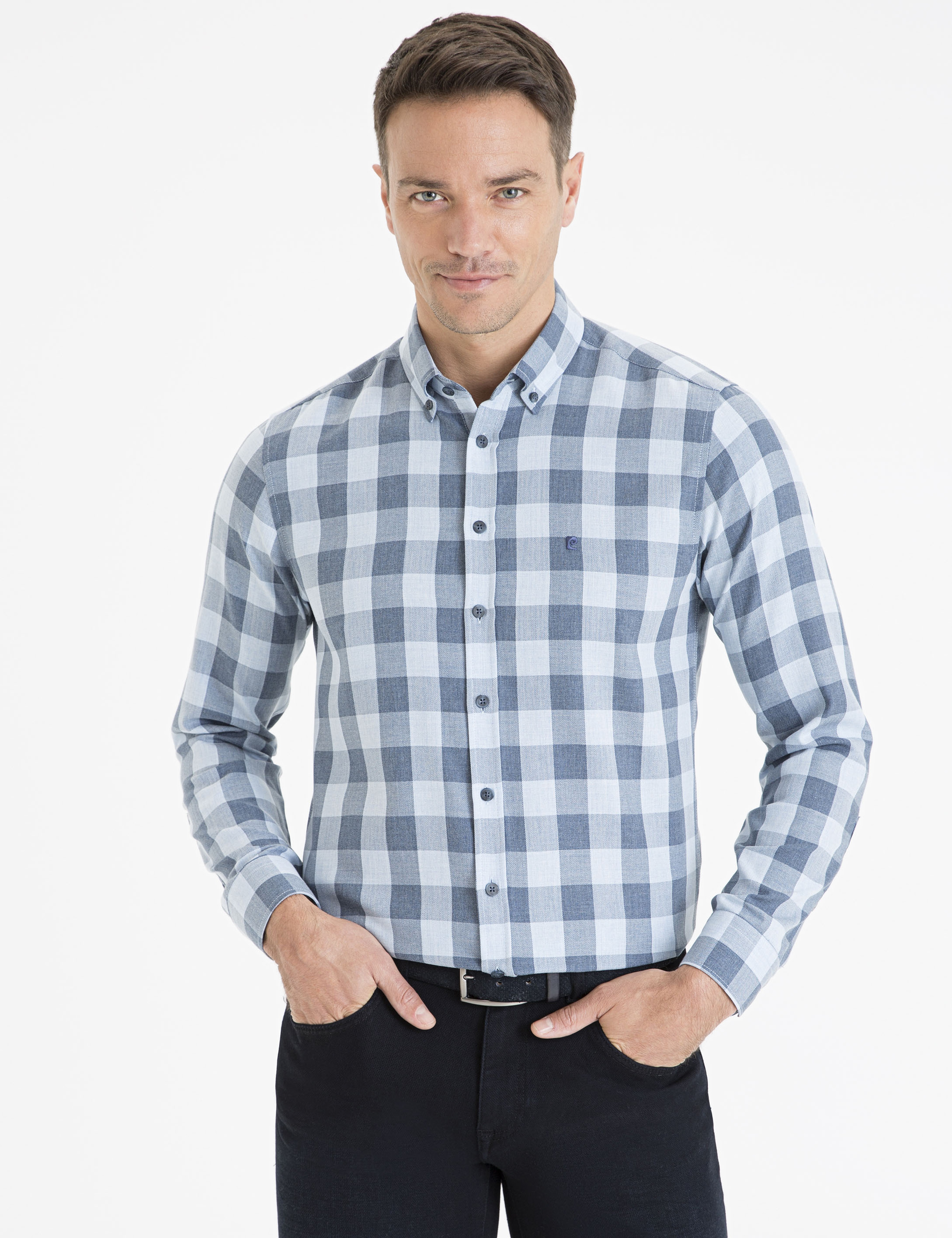 Lacivert Slim Fit Gömlek - Image 1