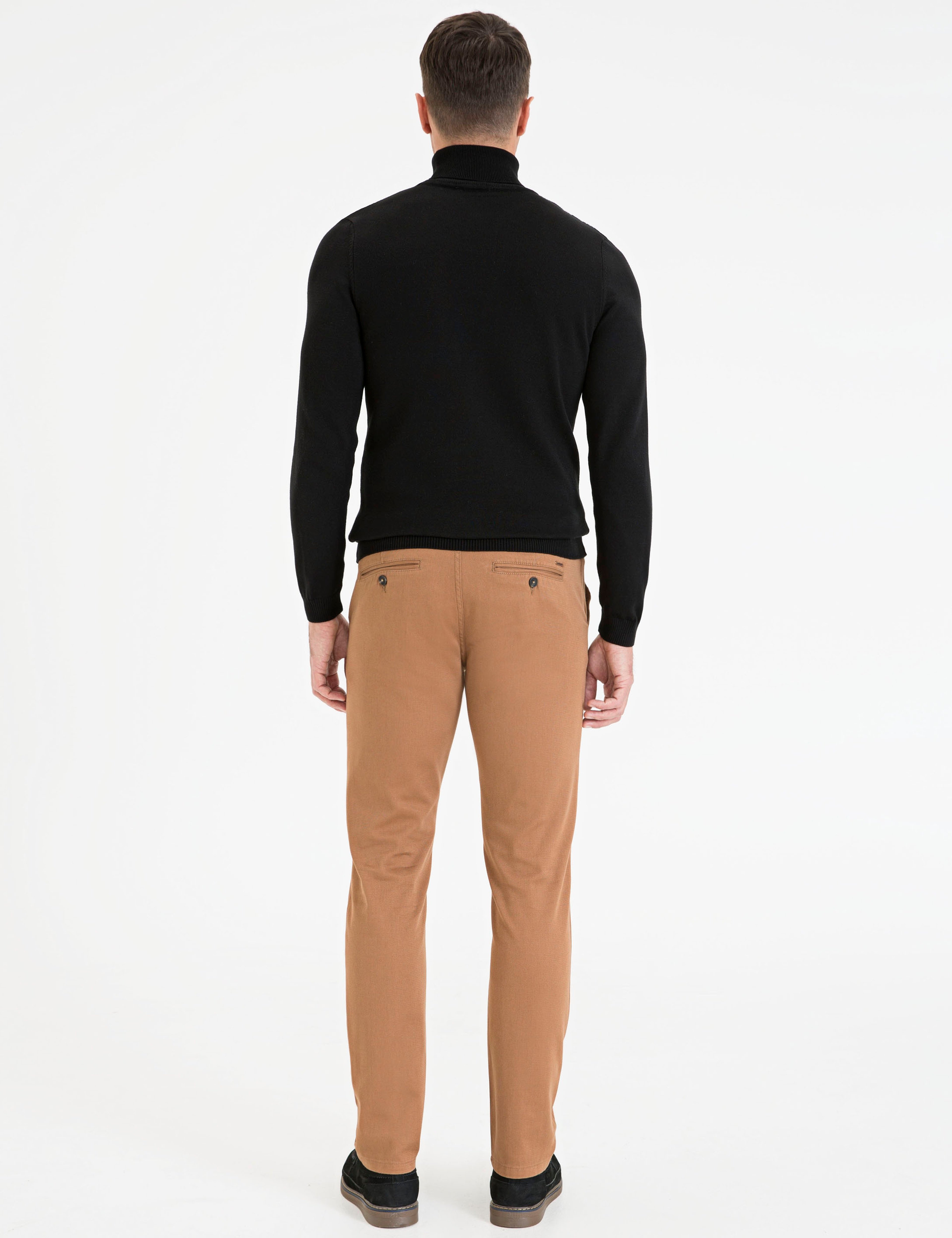 Bronz Slim Fit Kanvas Pantolon - Image 3