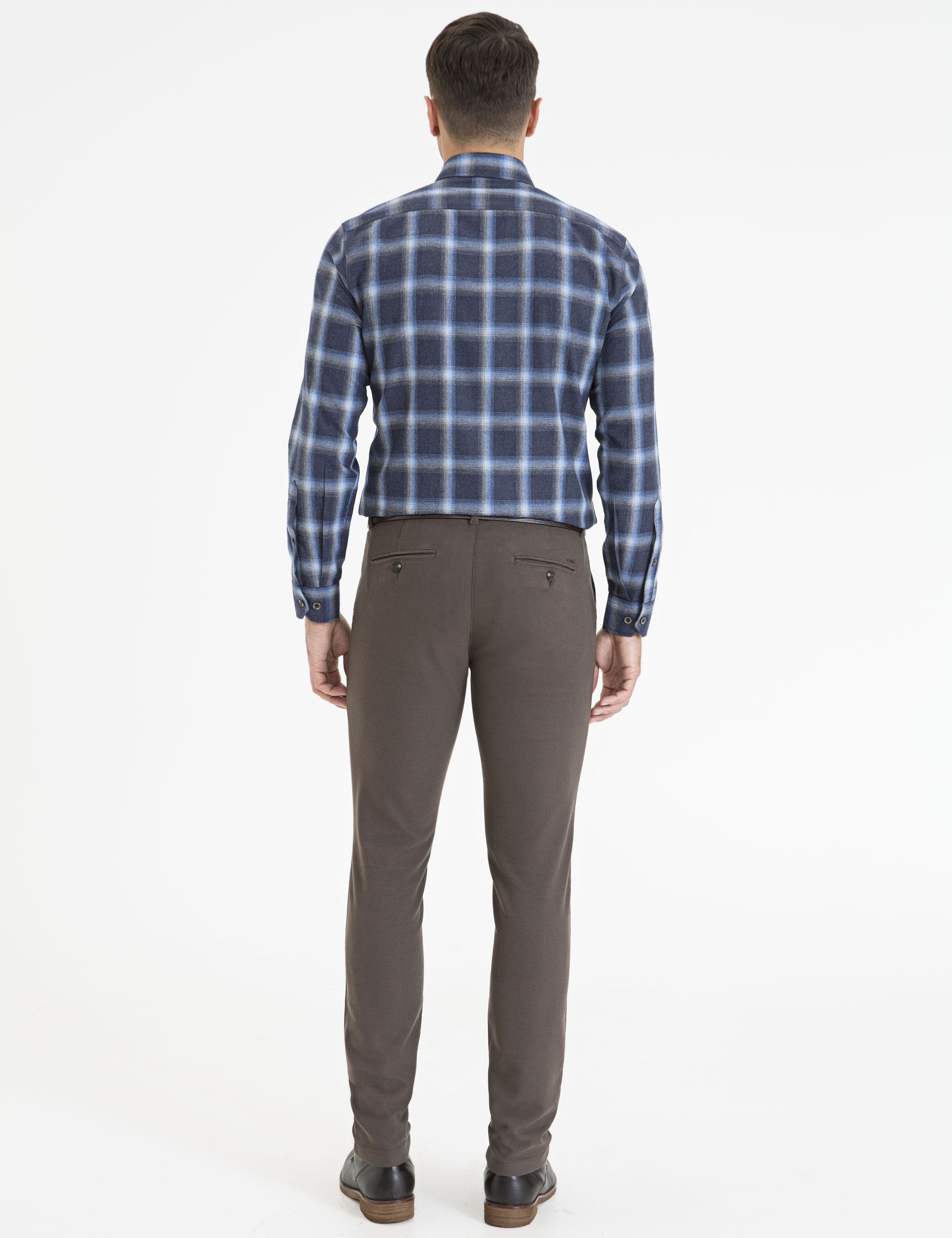Haki Slim Fit Kanvas Pantolon