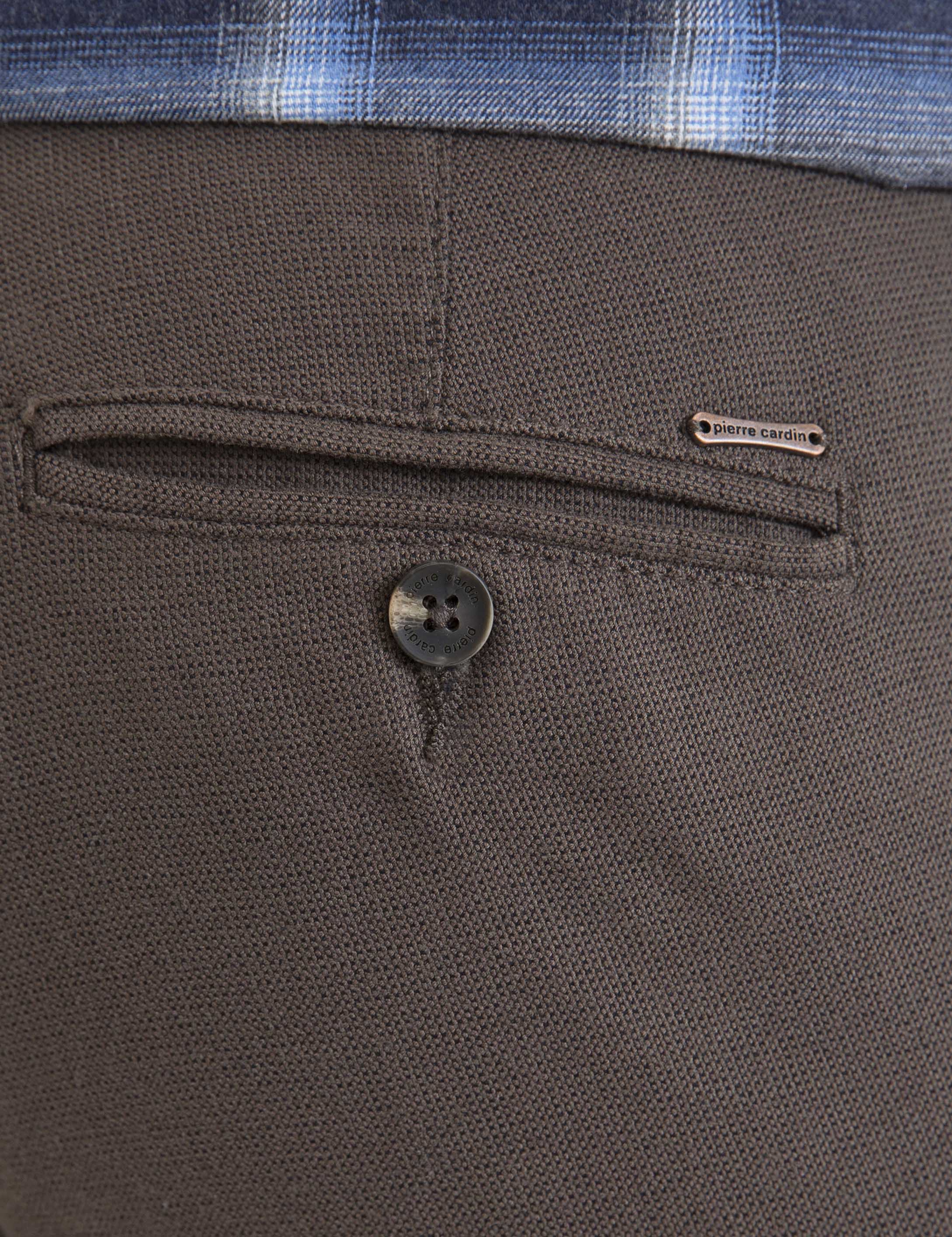 Haki Slim Fit Kanvas Pantolon - Image 4
