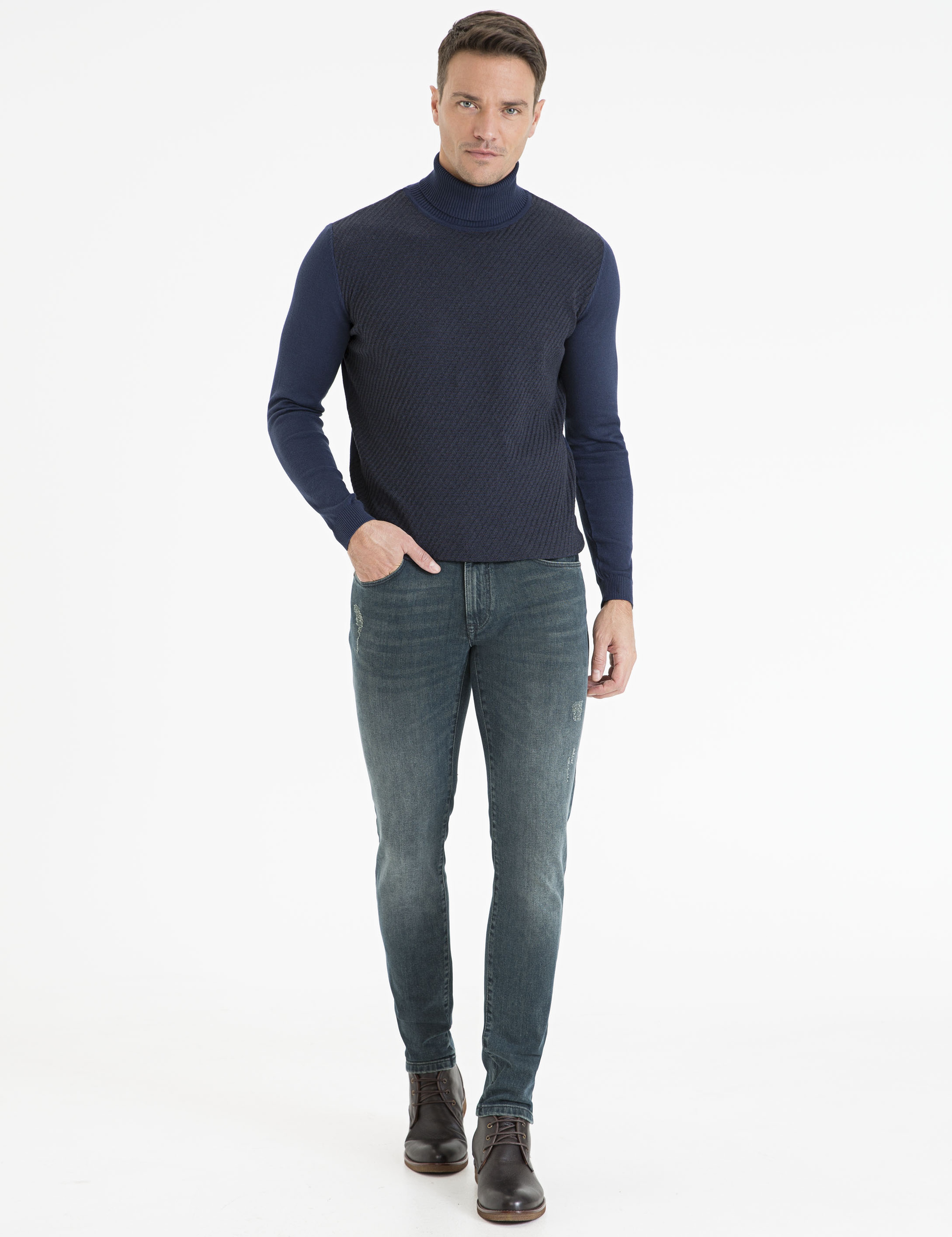 Saks Slim Fit Jean Pantolon - Image 1