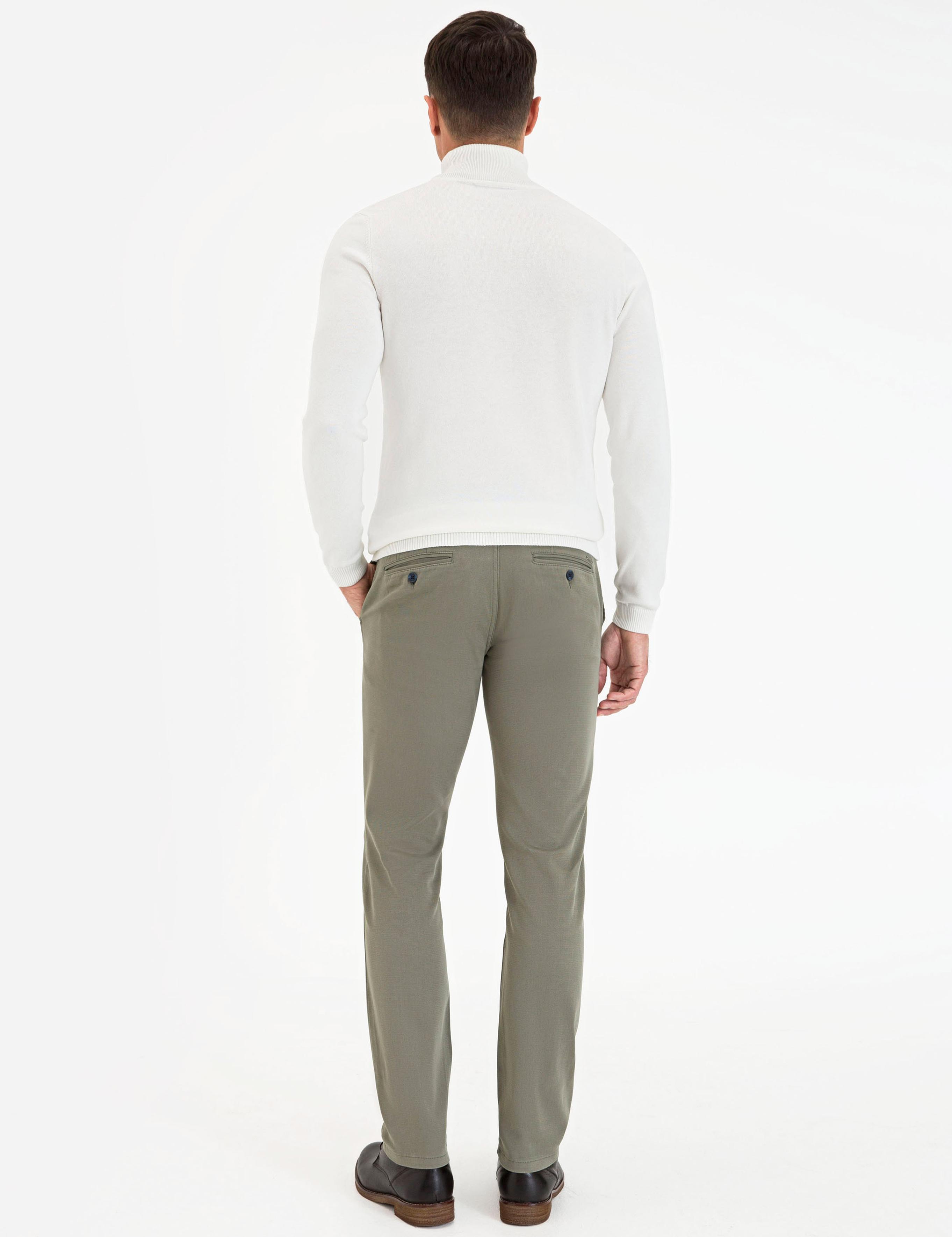 Yeşil Slim Fit Chino Pantolon