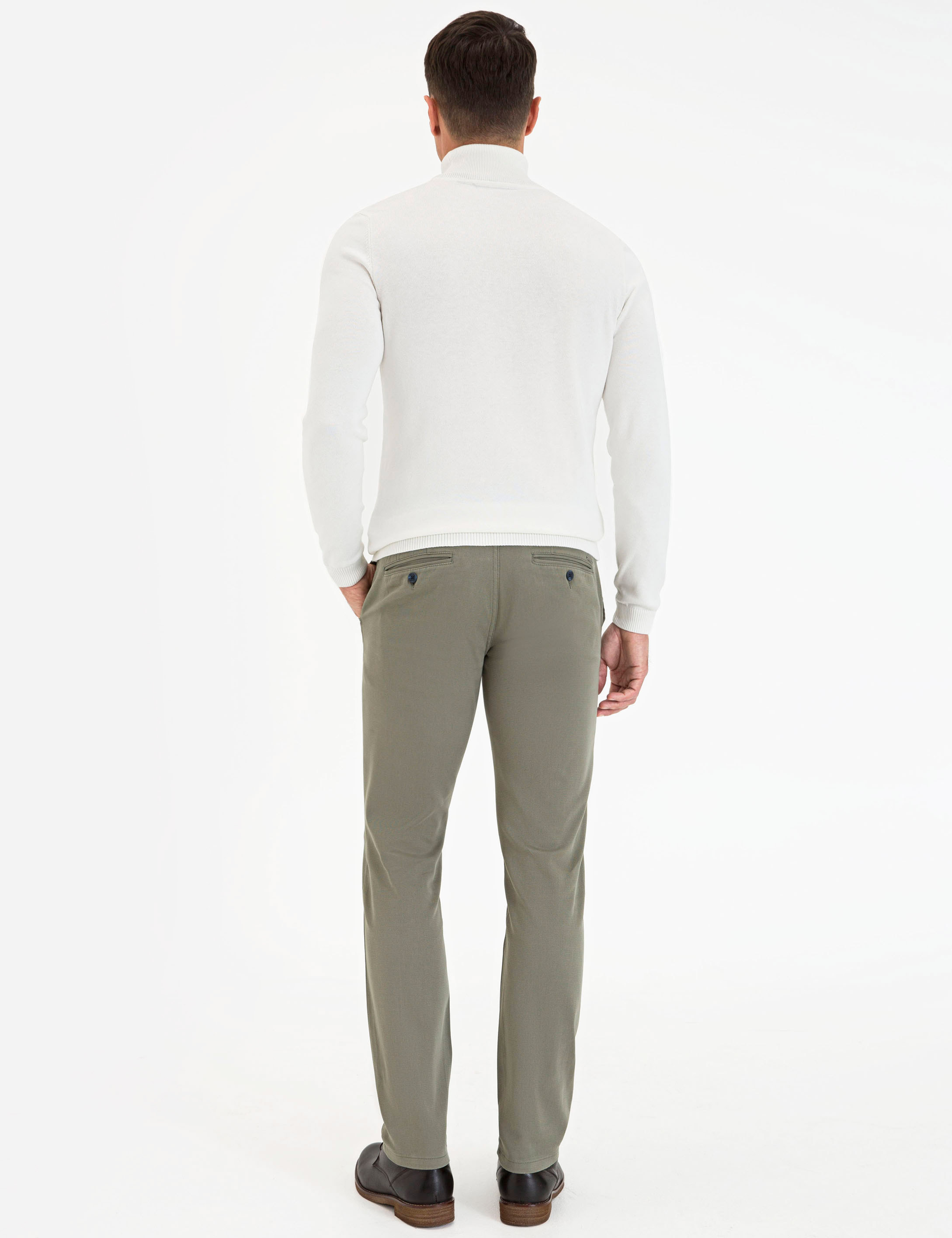 Yeşil Slim Fit Chino Pantolon