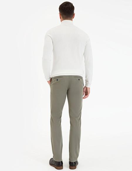 Yeşil Slim Fit Chino Pantolon - 50234043227