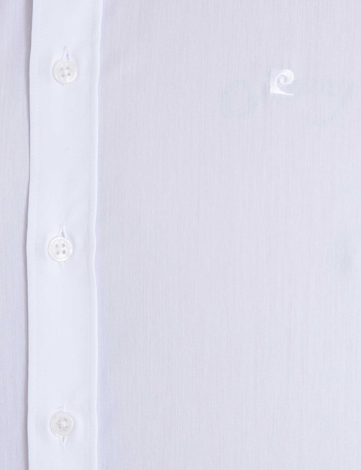 Beyaz Slim Fit Basic Gömlek - 50233539016