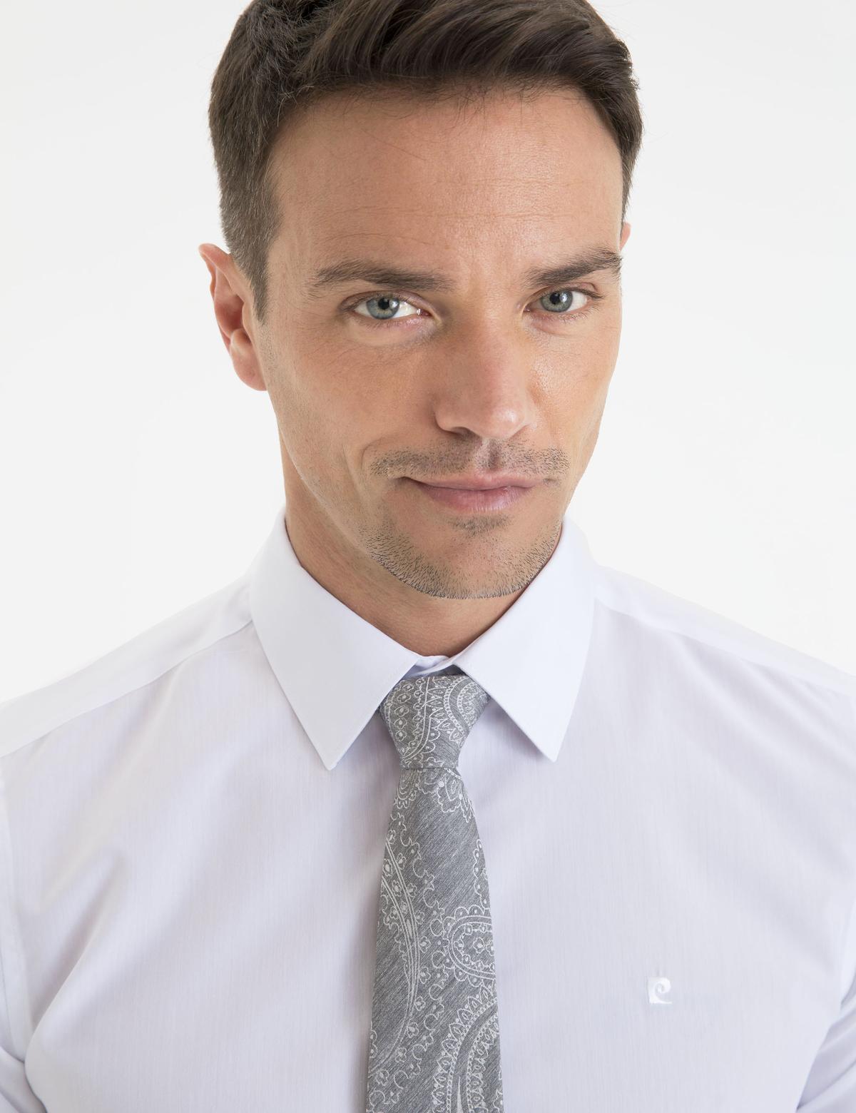 Beyaz Slim Fit Basic Gömlek - 50233539016