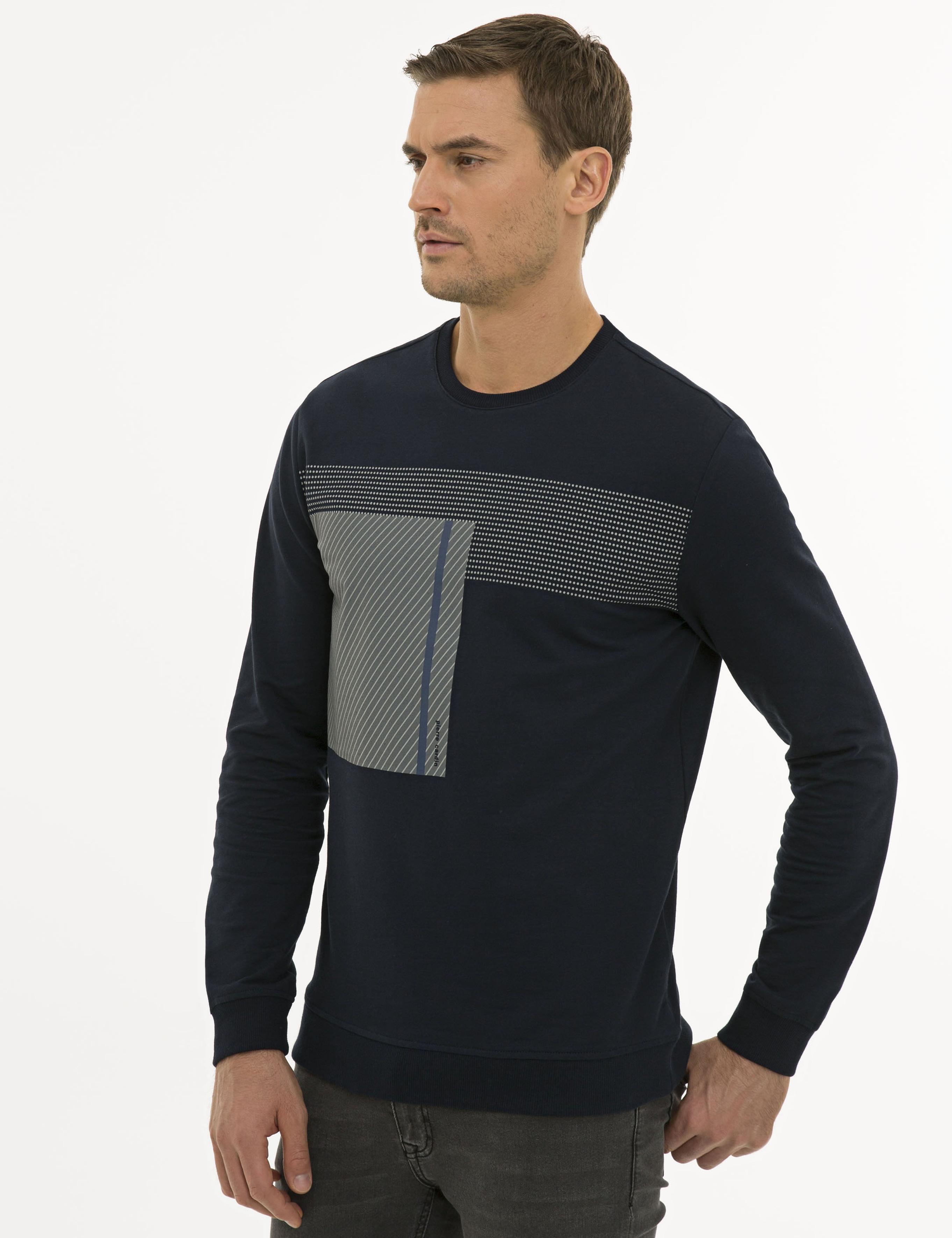 Lacivert Standart Fit Sweatshirt
