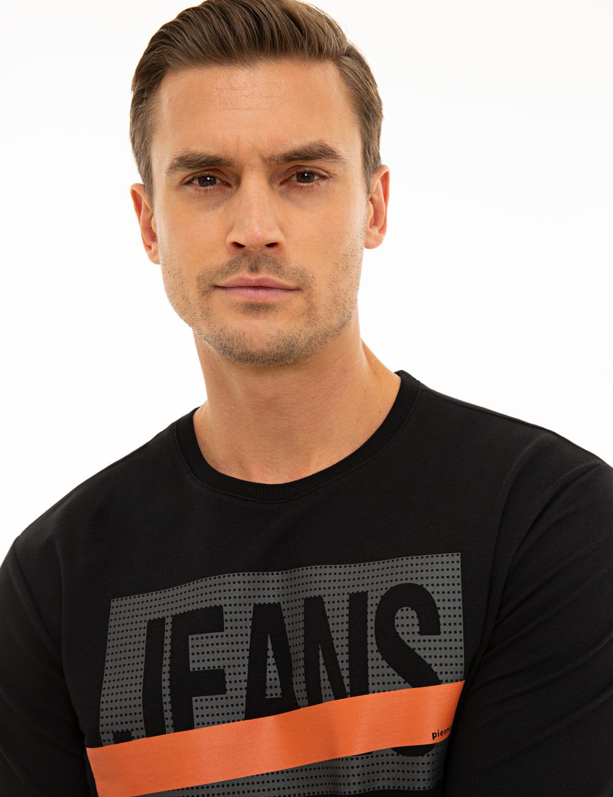 Siyah Standart Fit Sweatshirt - 50235439012