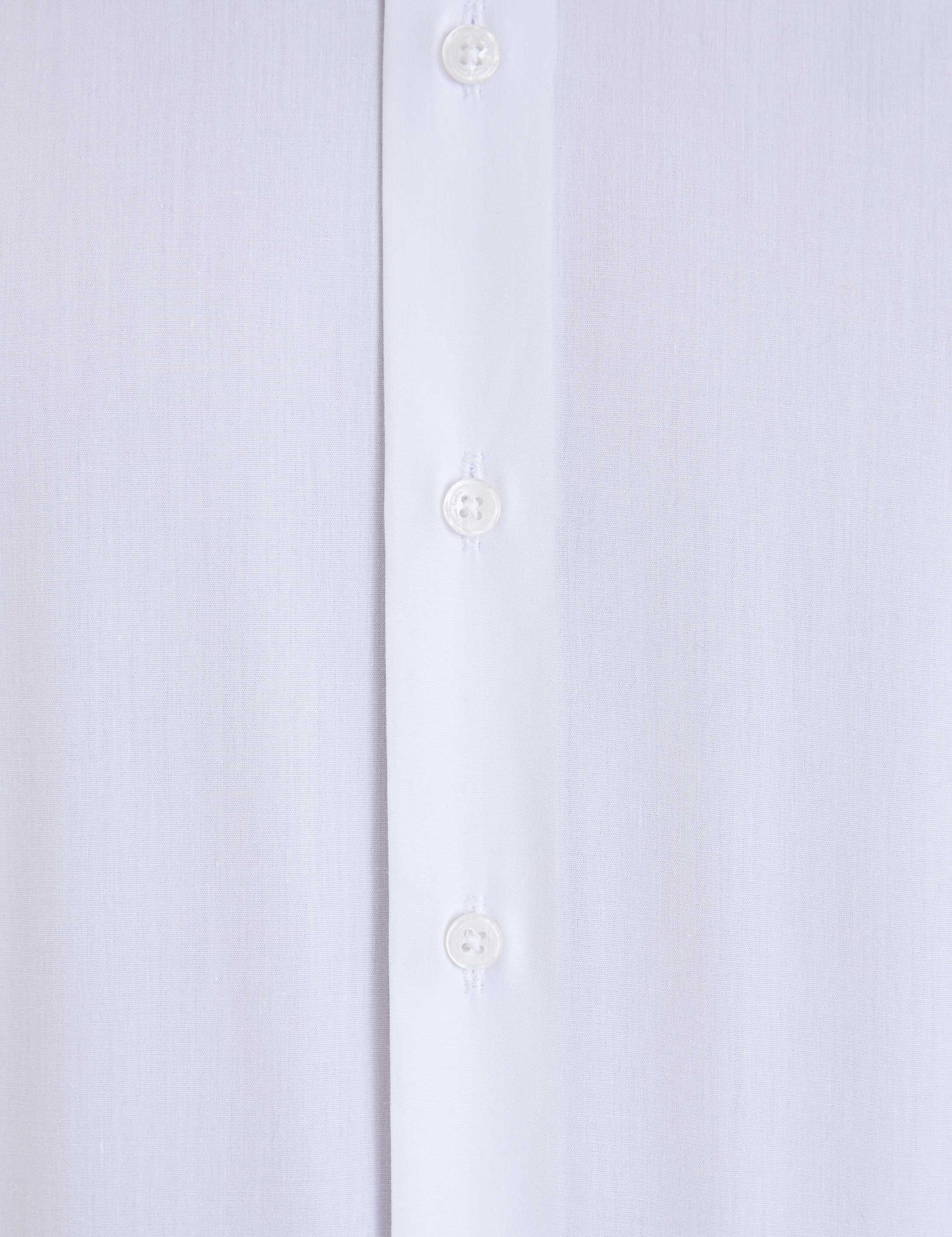 Beyaz Slim Fit Uzun Kollu Basic Gömlek