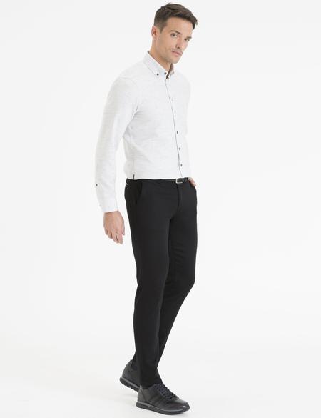 Siyah Slim Fit Chino Pantolon - 50234043185