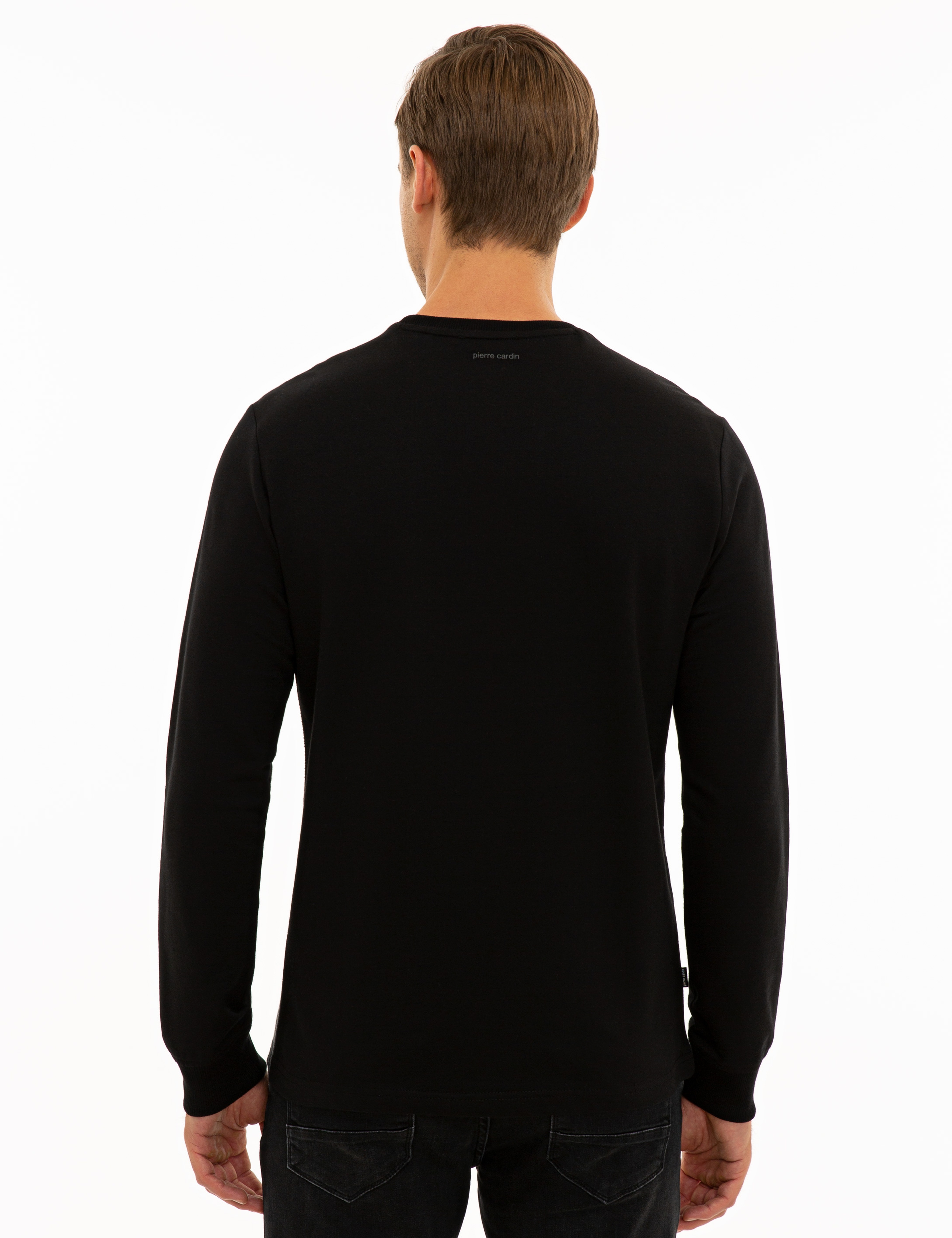 Siyah Regular Fit Sweatshirt - Image 4