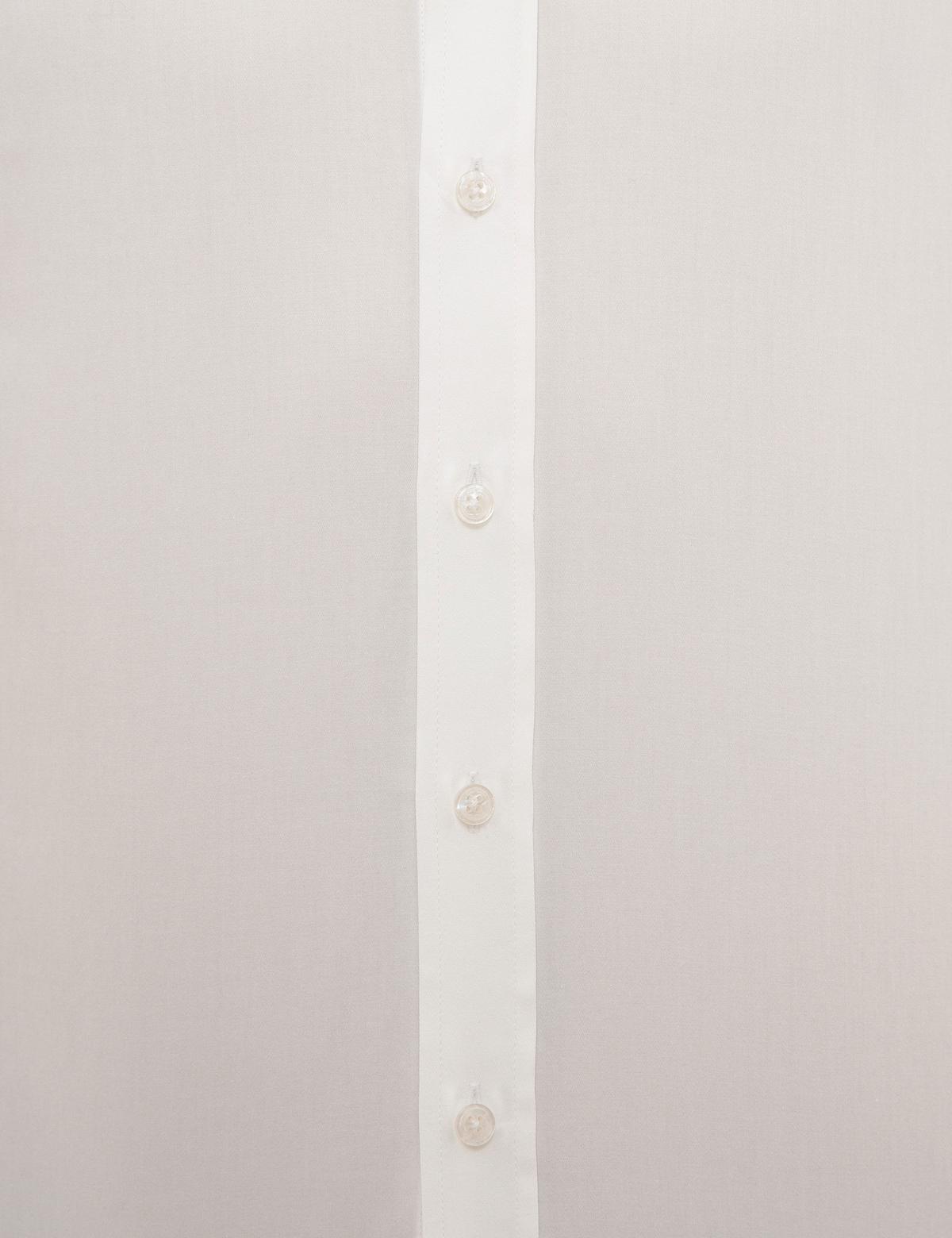 Beyaz Slim Fit Uzun Kollu Gömlek - 50223124022