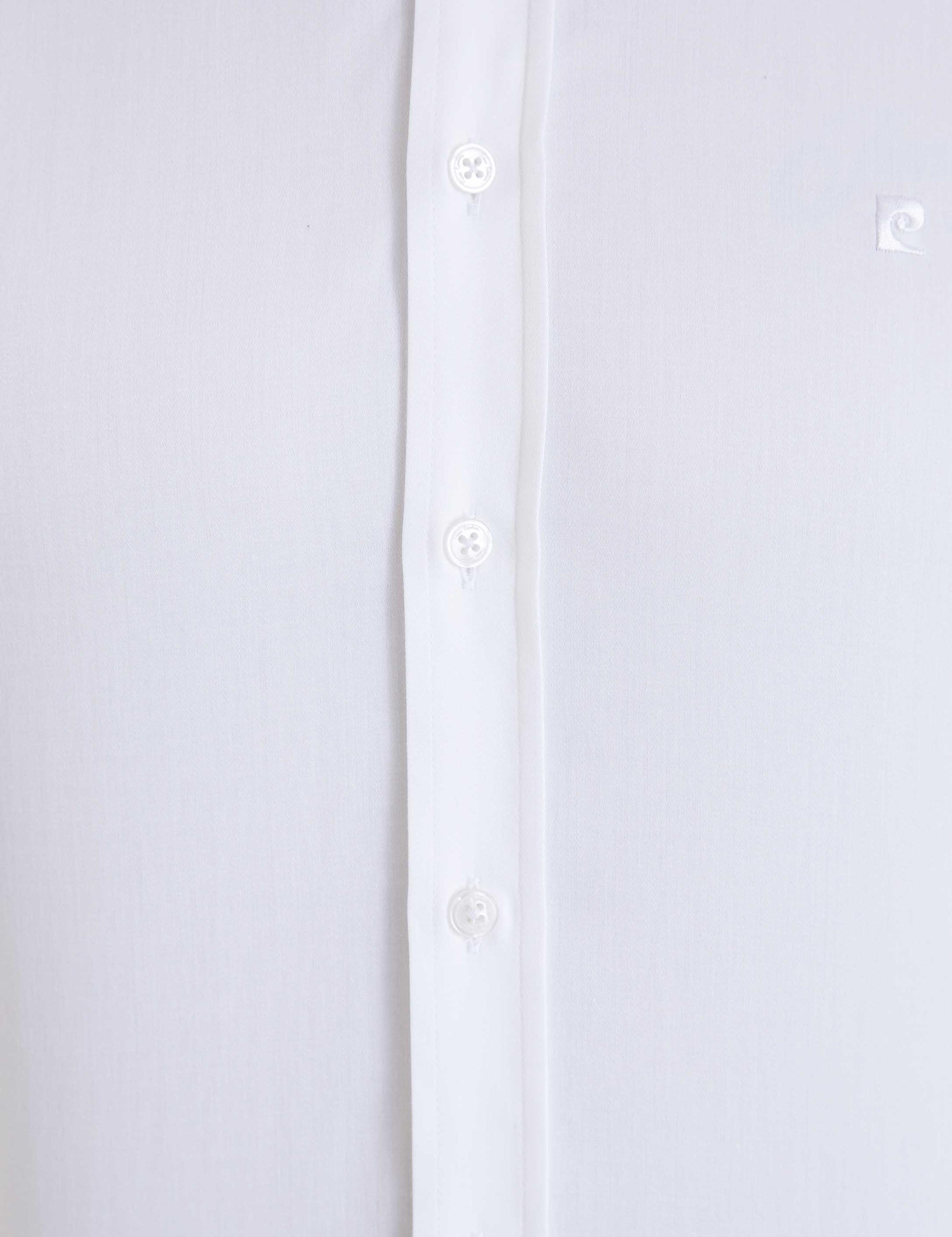 Beyaz Slim Fit Uzun Kollu Basic Gömlek