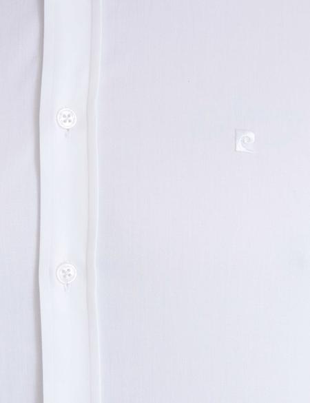 Beyaz Slim Fit Uzun Kollu Basic Gömlek - 50223100019