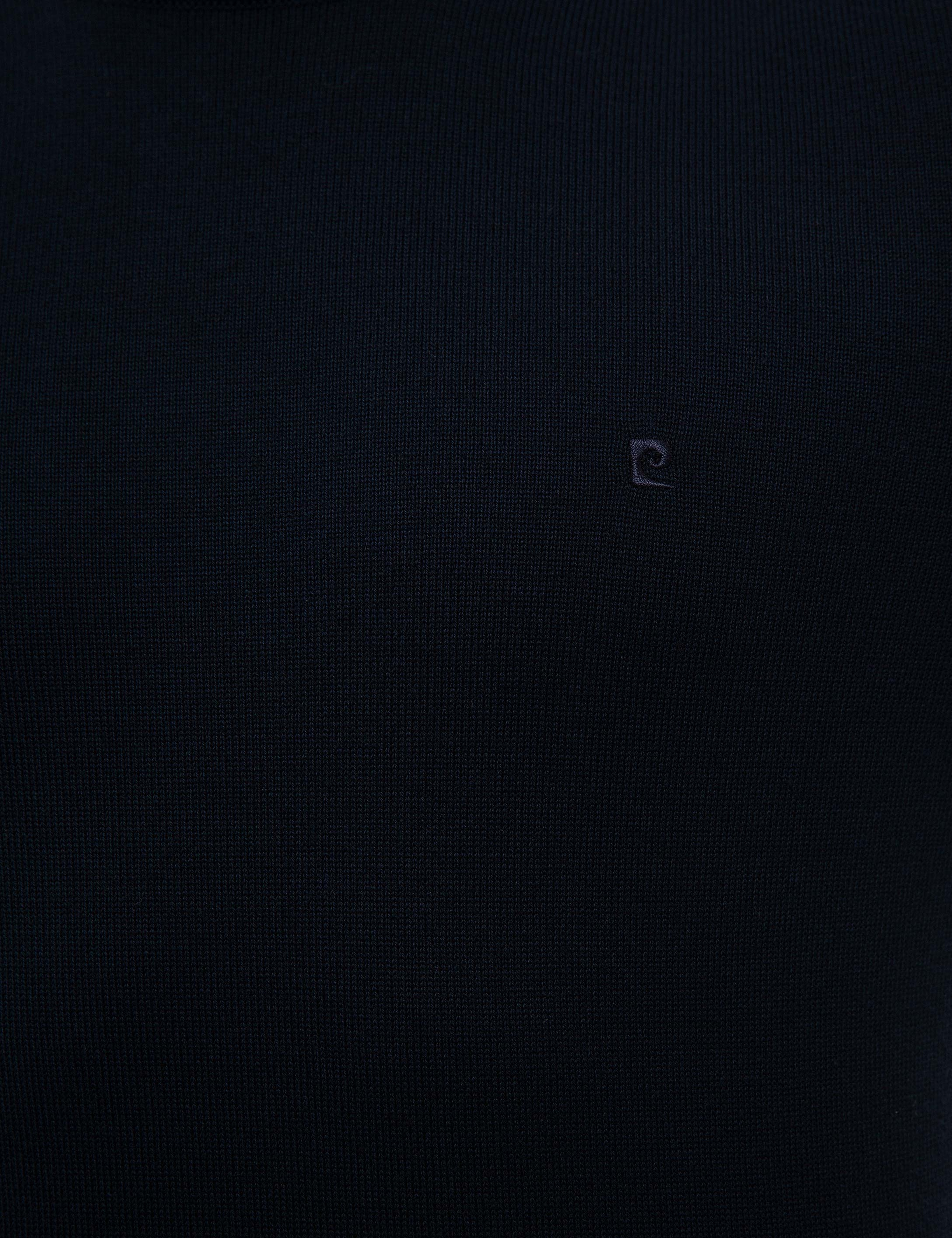 Lacivert Slim Fit Balıkçı Yaka Basic Triko Kazak