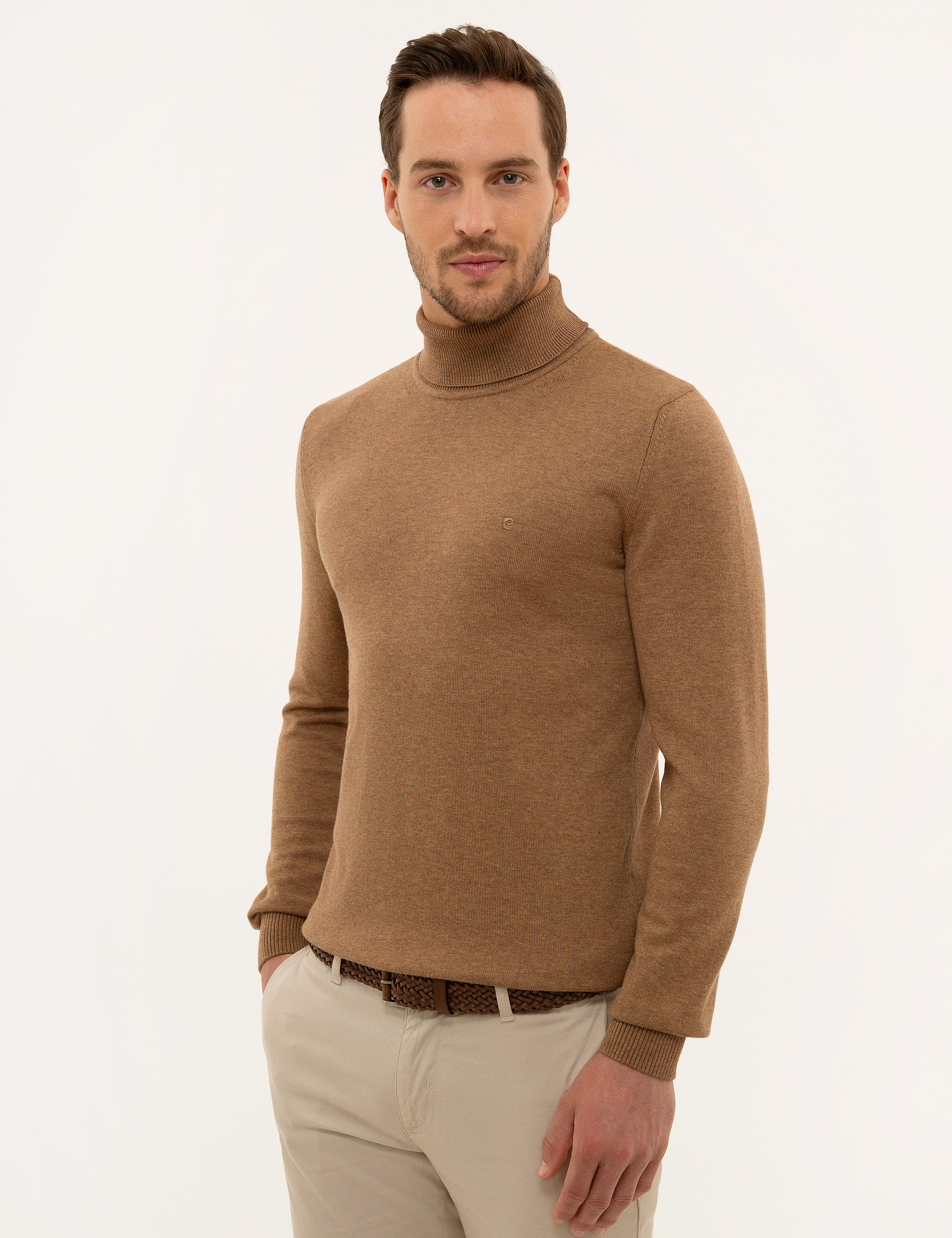 Camel Melanj Slim Fit Basic Kazak - Image 4